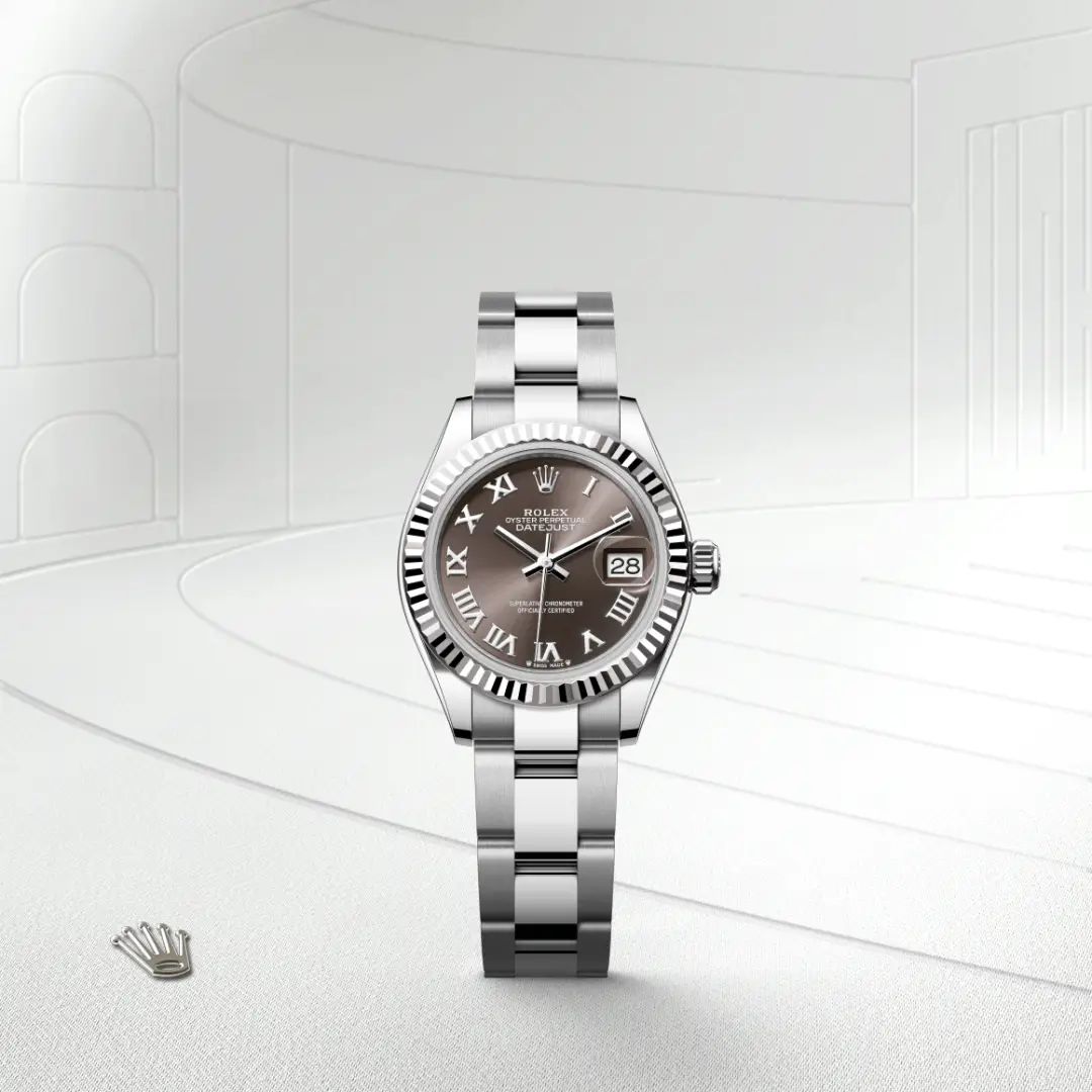 Rolex Lady-Datejust in Acciaio Oystersteelcon “Pavé madreperla farfalle”, lunetta Bombata, bracciale Acciaio Oystersteel