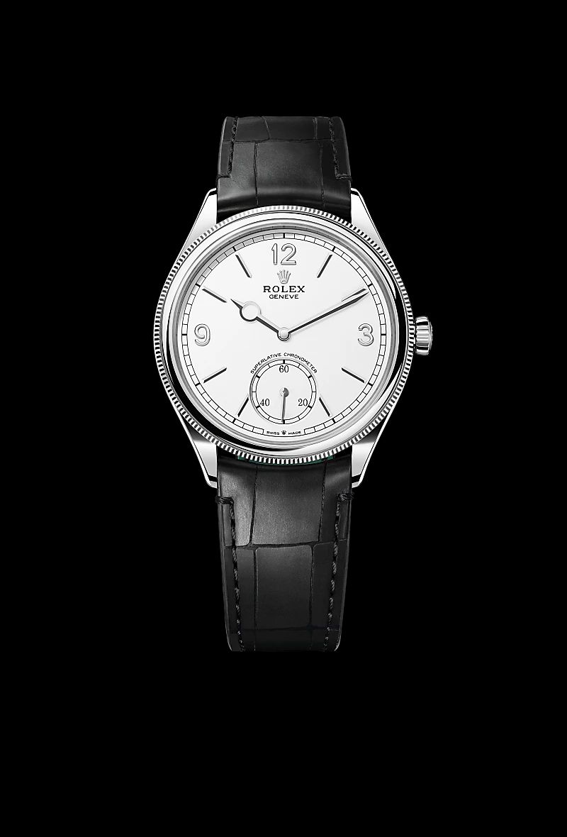 Rolex 1908 in Acciaio Oystersteelcon “Pavé madreperla farfalle”, lunetta Bombata, bracciale Acciaio Oystersteel