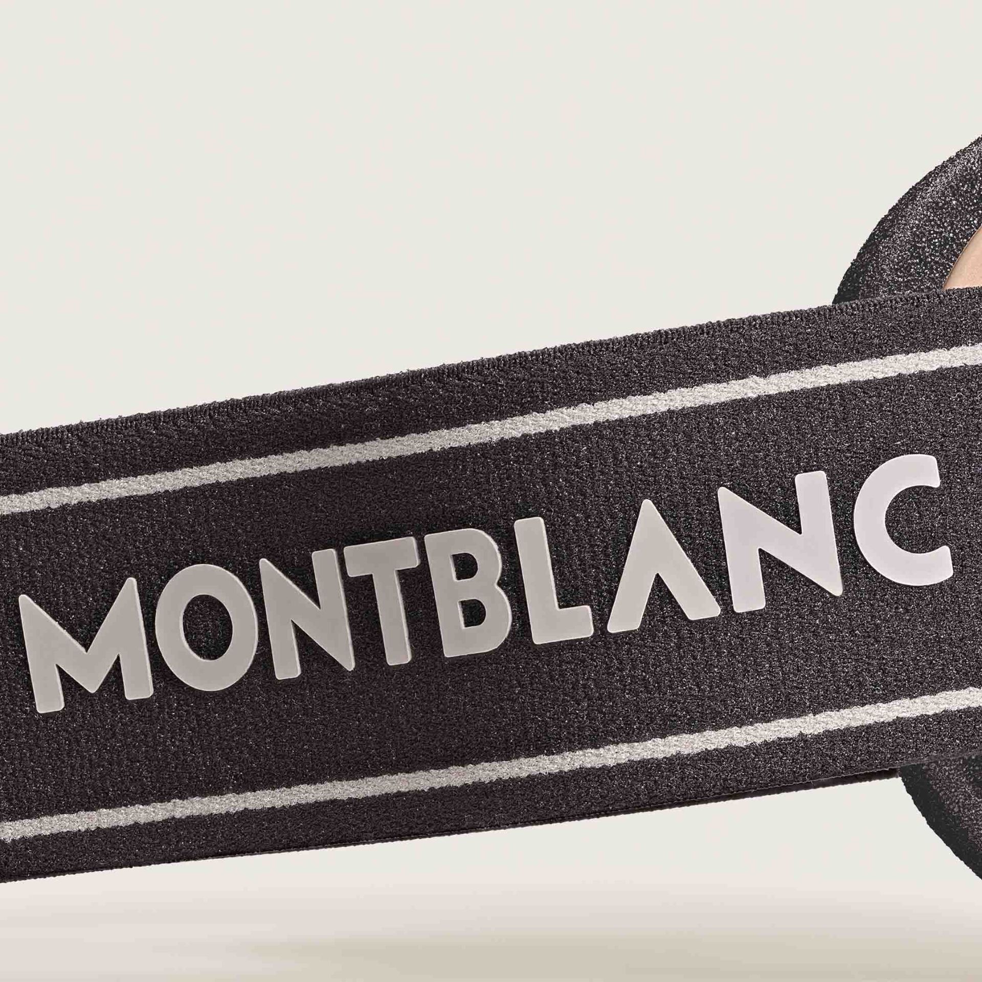 MONTBLANC Maschera da Sci Rettangolare con Montatura Iniettata Beige  137203