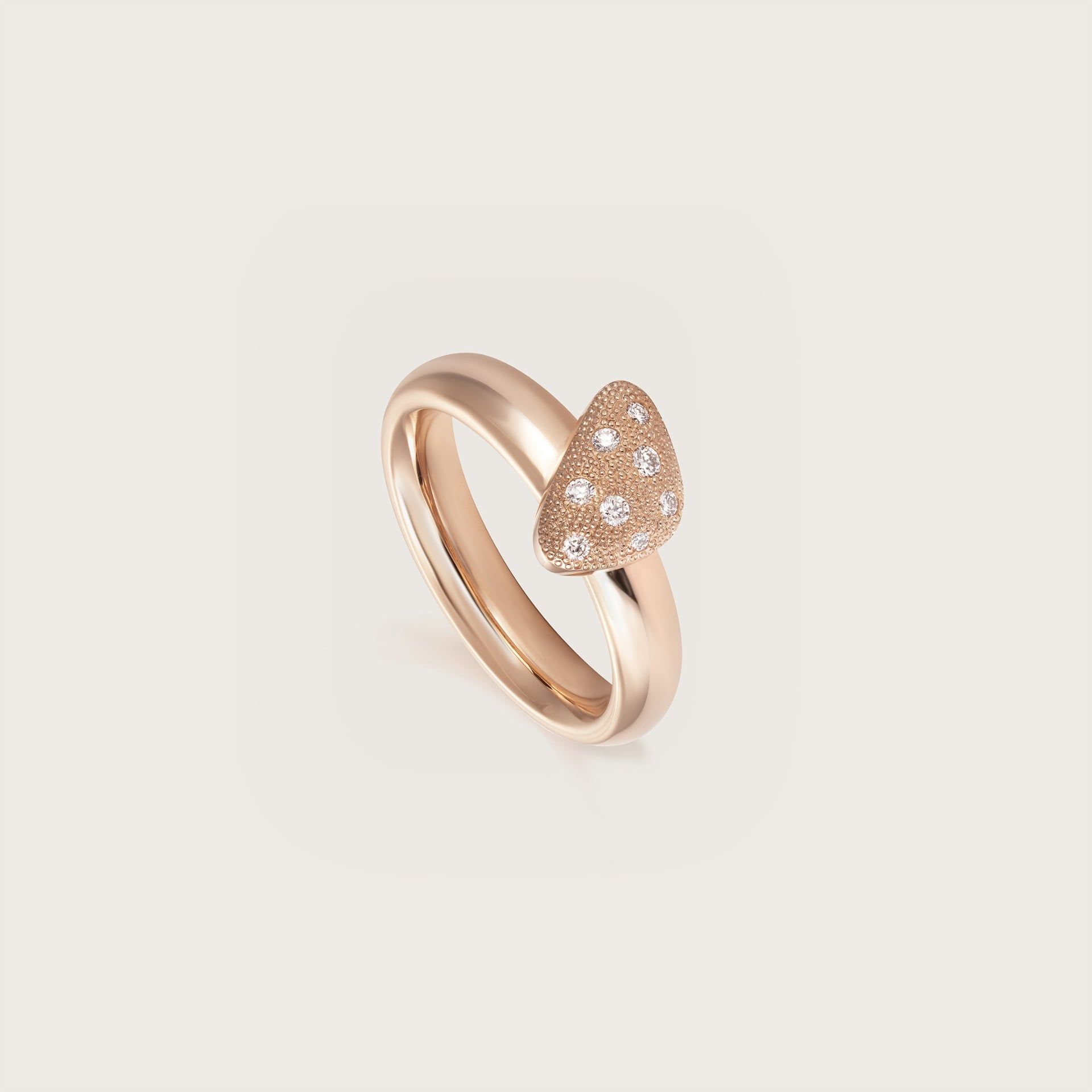 ASTRUA Anello Aquiloni, Oro Rosa, Diamanti  AQ15PD.S