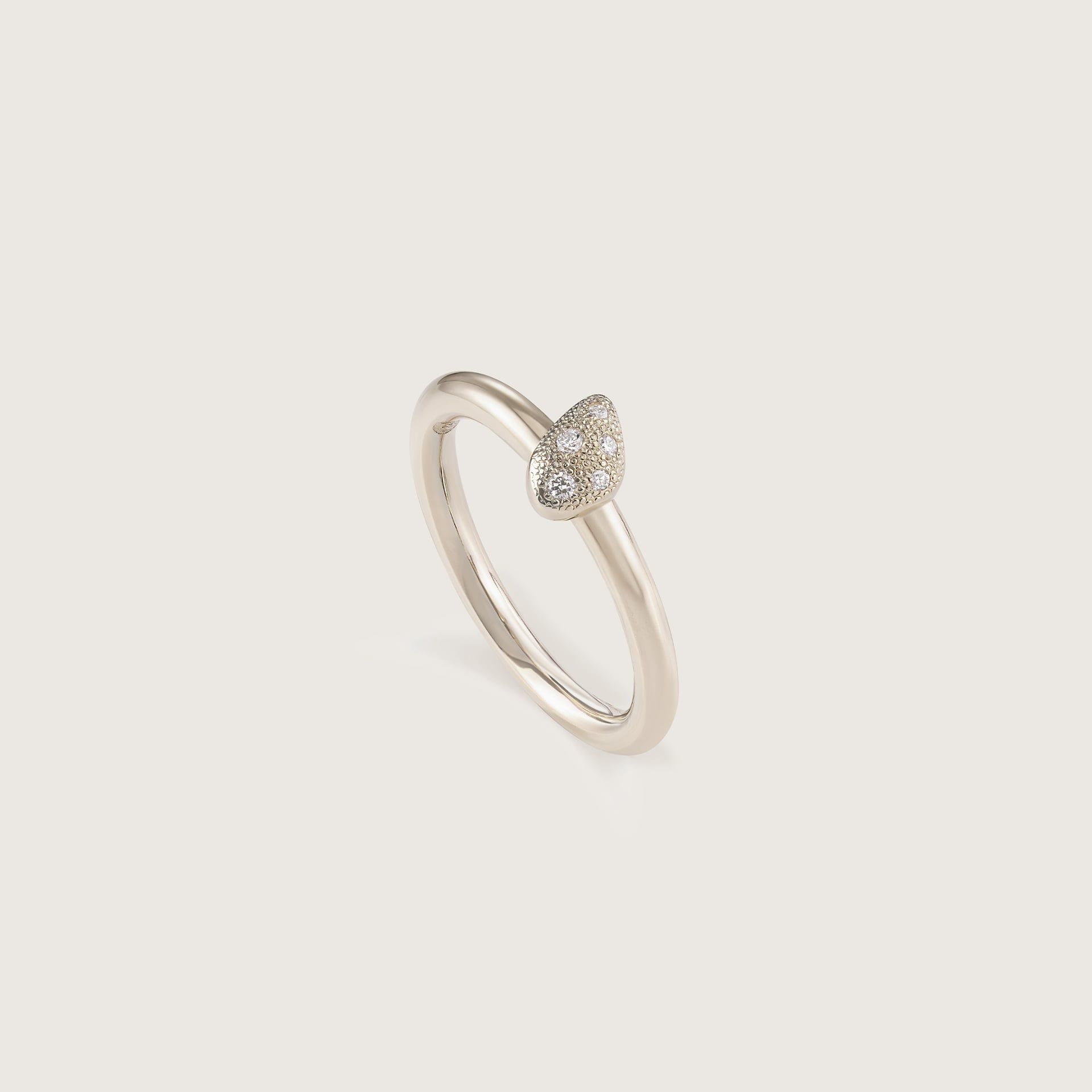 ASTRUA Anello Aquiloni, Oro Bianco, Diamanti  AQ19PD.XS