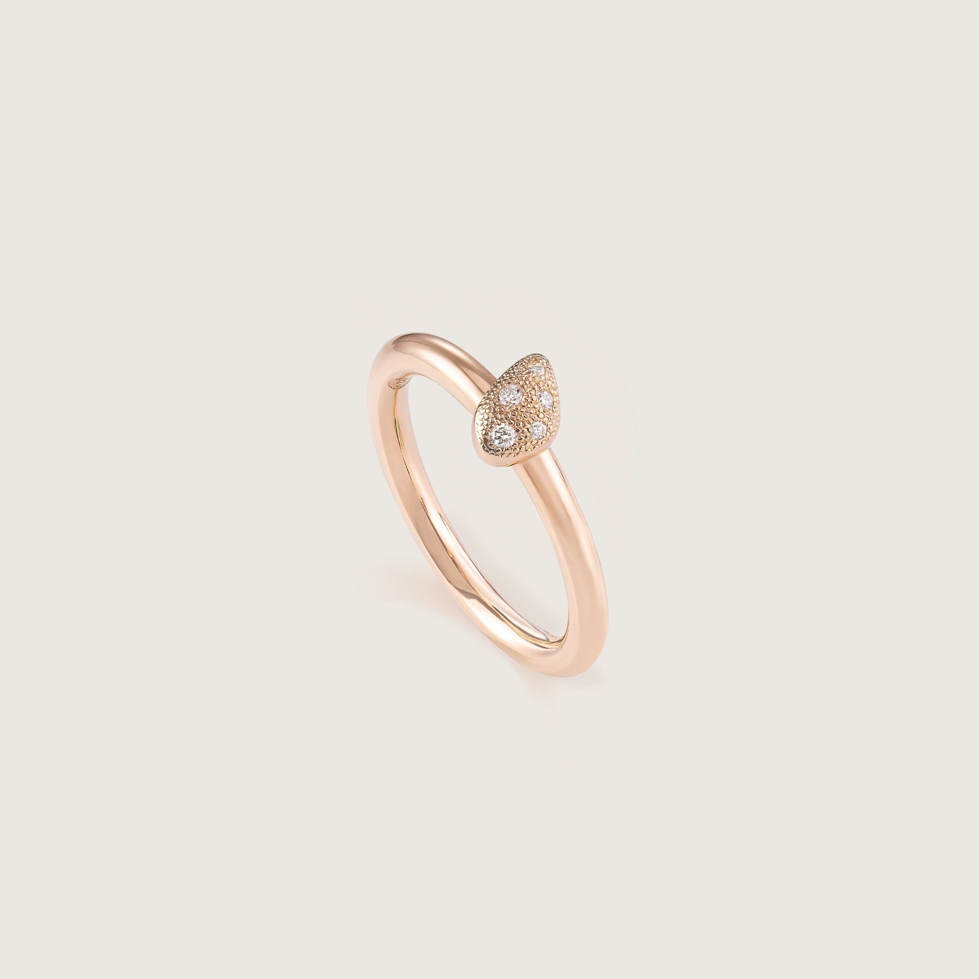 ASTRUA Anello Aquiloni, Oro Rosa, Diamanti  AQ15PD.XS