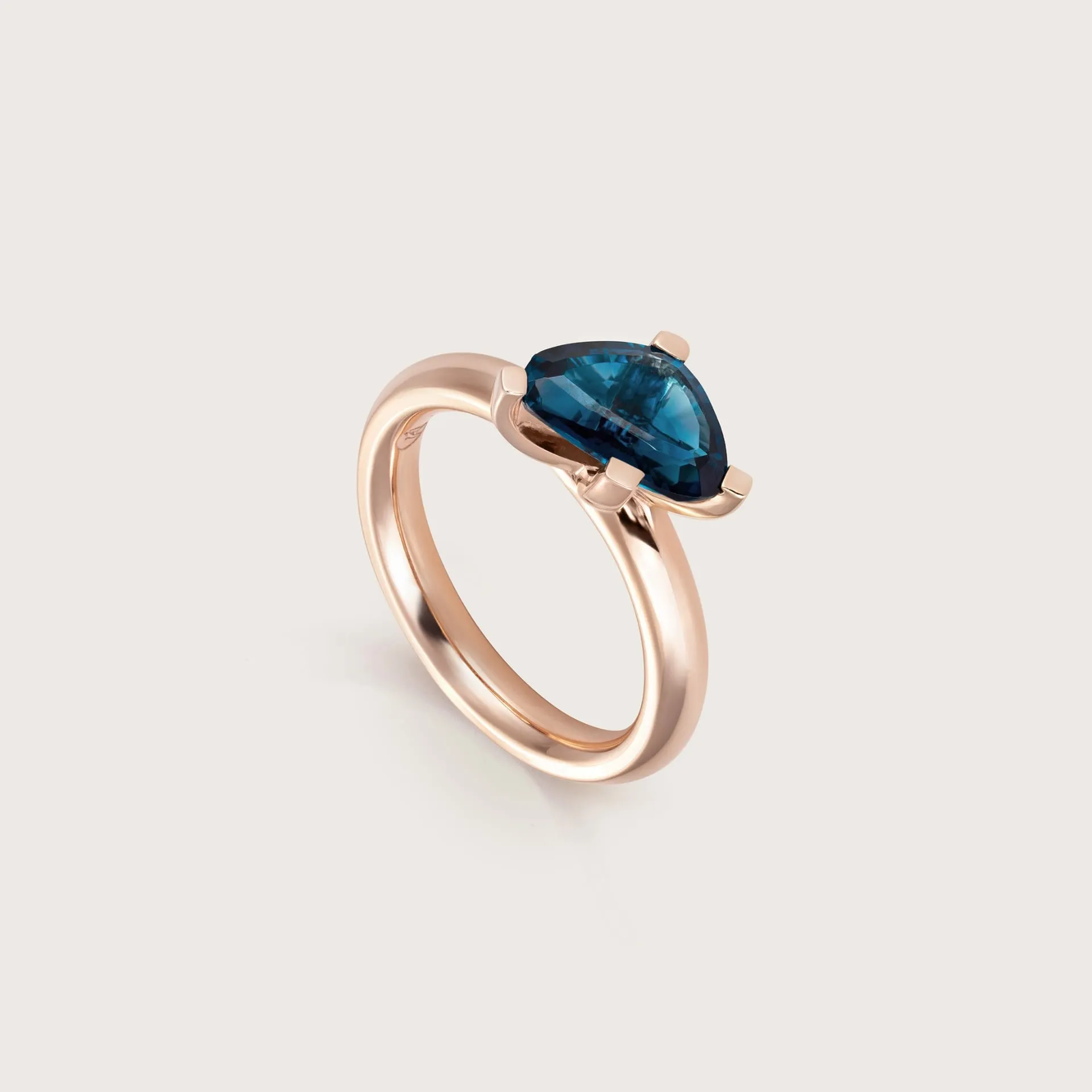 ASTRUA Anello Aquiloni, Oro Rosa, Topazio  AQ15TL.S