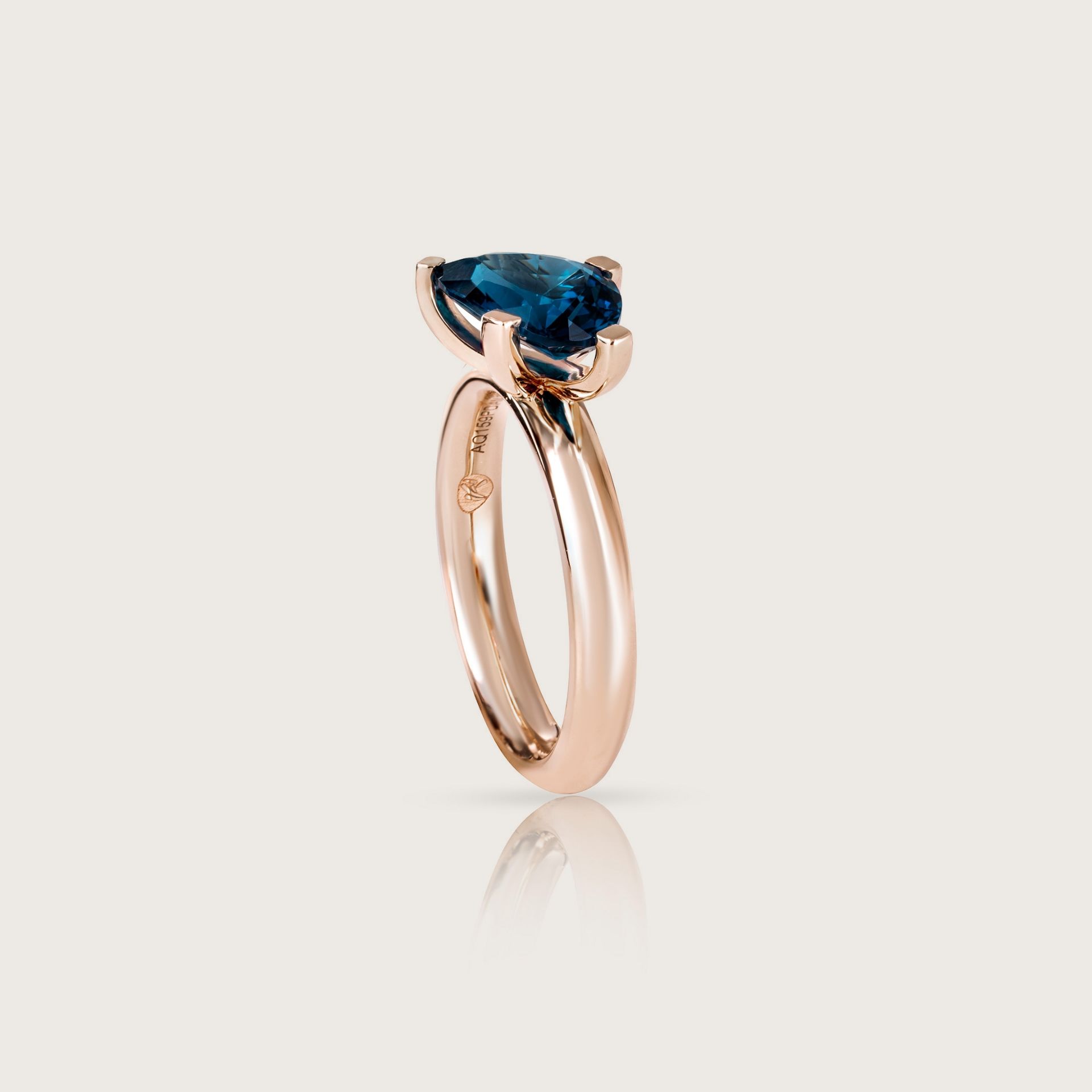 ASTRUA Anello Aquiloni, Oro Rosa, Topazio  AQ15TL.S