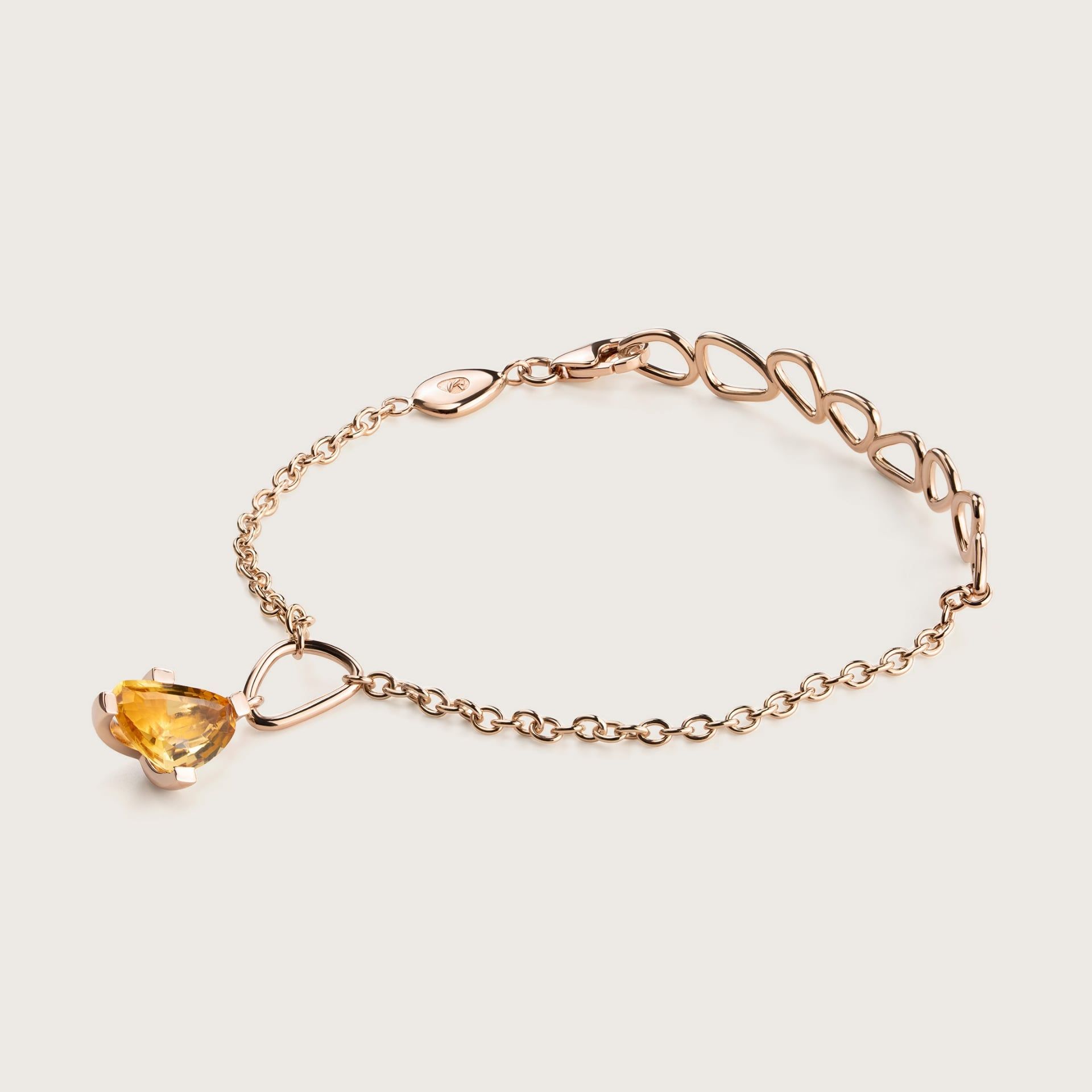 ASTRUA Bracciale Aquiloni, Oro Rosa, Citrino  AQ85CIT-1
