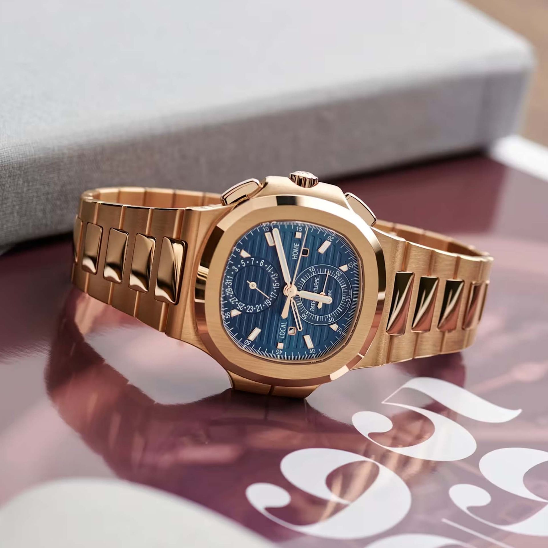 PATEK PHILIPPE Nautilus Cronografo Doppio Fuso 40.5 MM 5990/1R-001