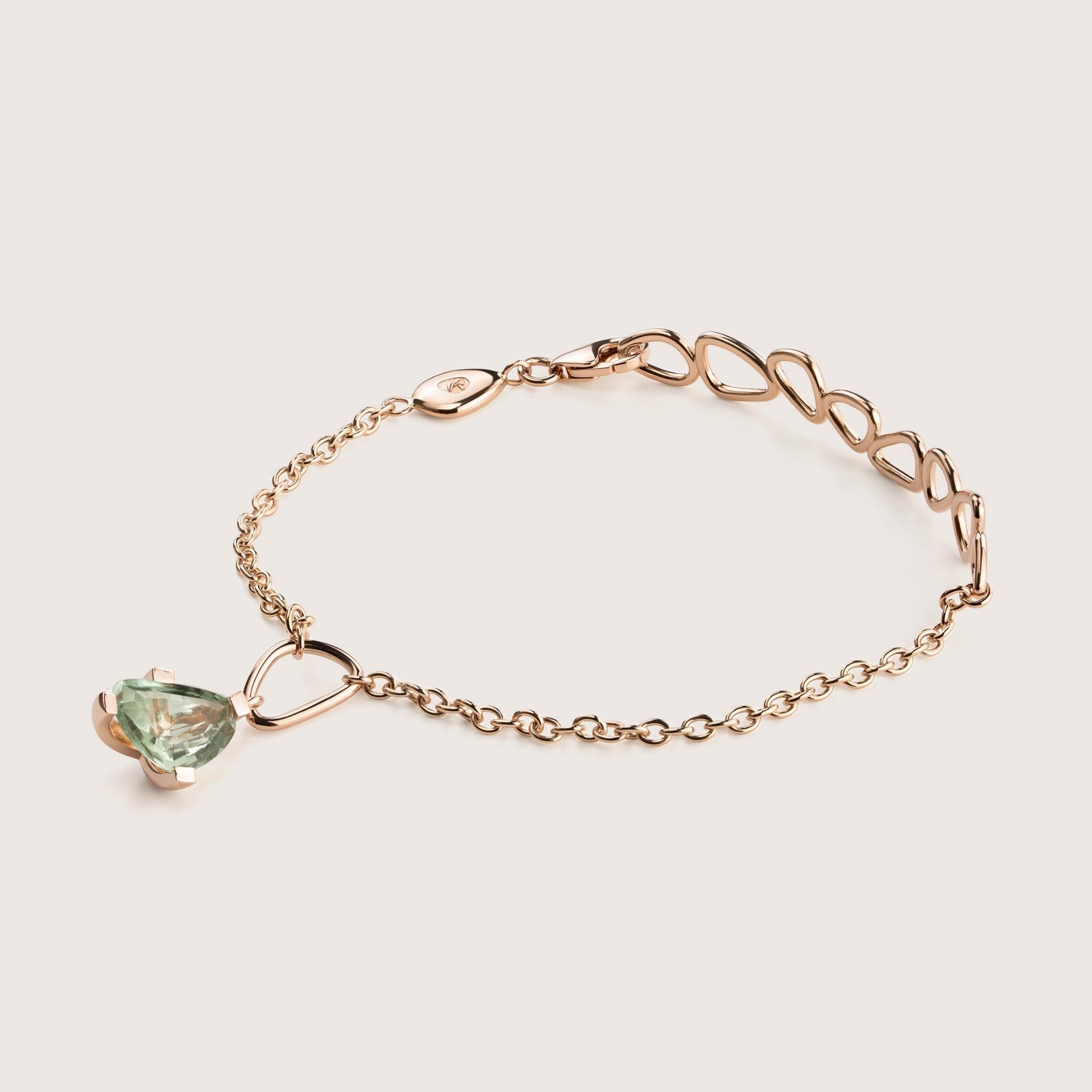 ASTRUA Bracciale Aquiloni, Oro Rosa, Prasiolite  AQ85PRA-1