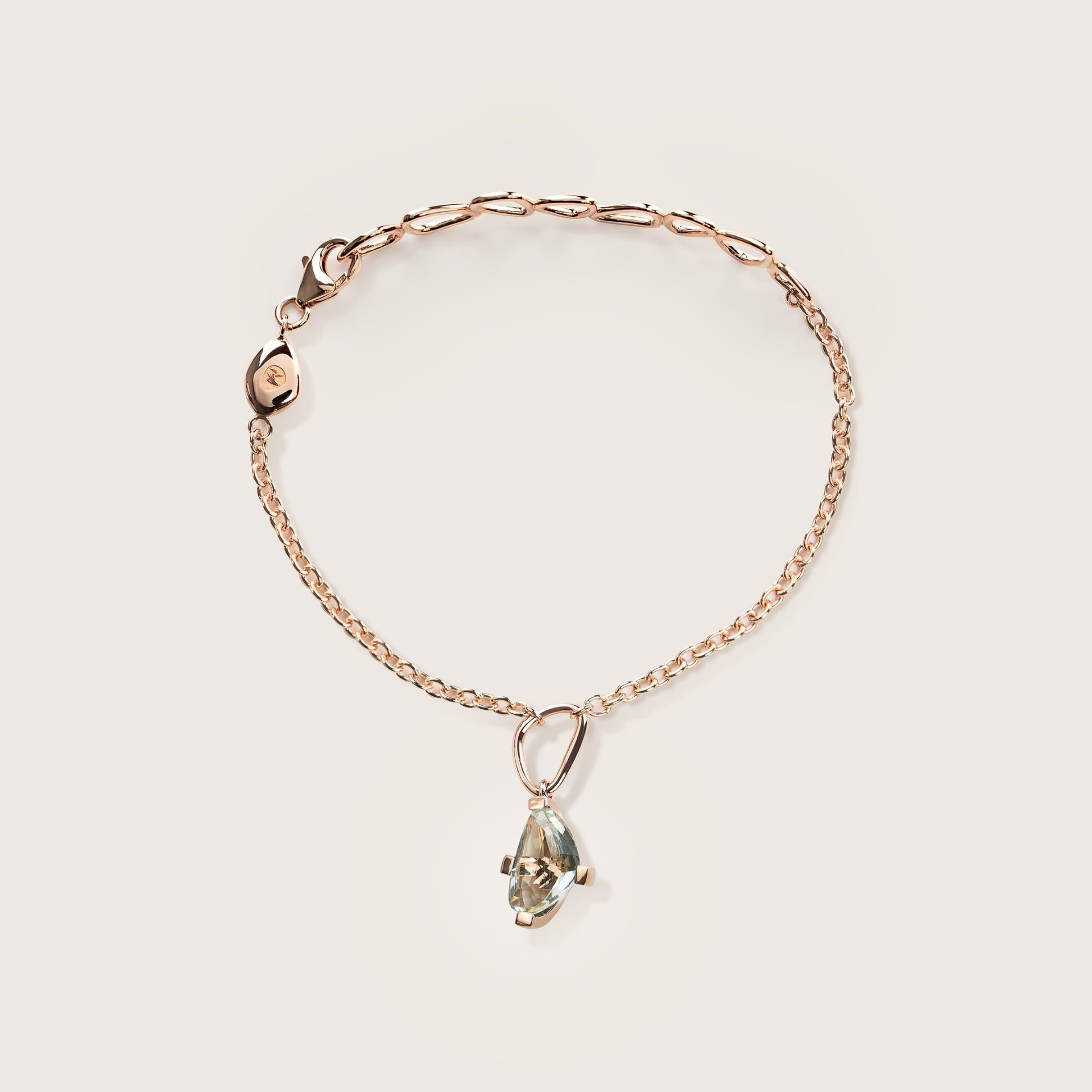 ASTRUA Bracciale Aquiloni, Oro Rosa, Prasiolite  AQ85PRA-1