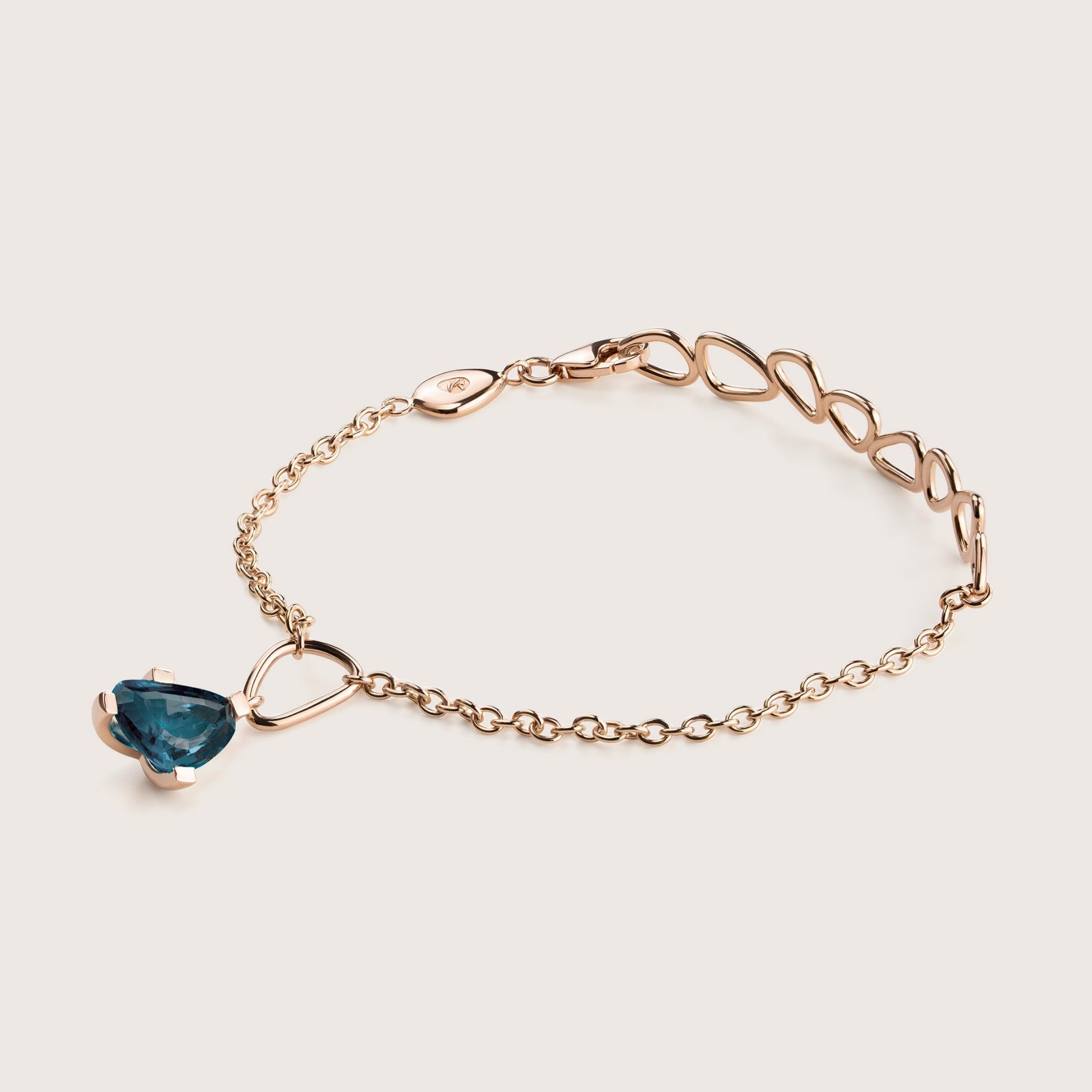 ASTRUA Bracciale Aquiloni, Oro Rosa, Topazio  AQ85TL-1