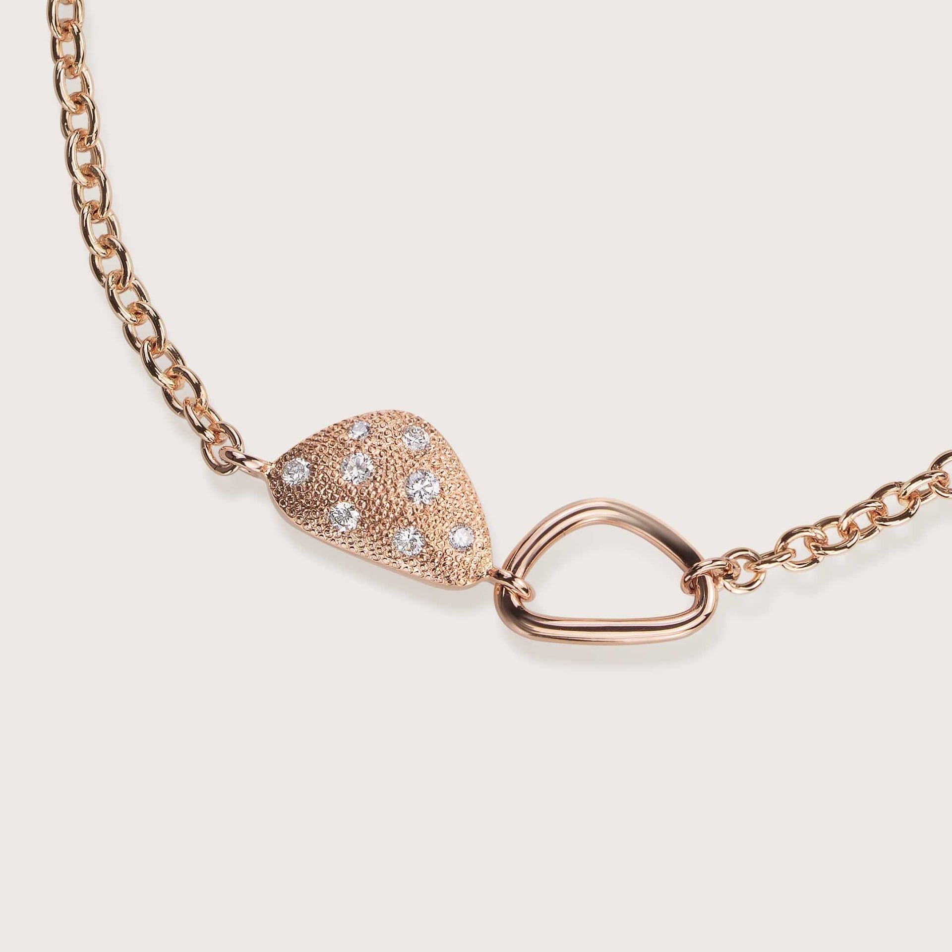 ASTRUA Bracciale Aquiloni, Oro Rosa, Diamanti, Ametista, Prasiolite  AQ85-1PD2SP-1