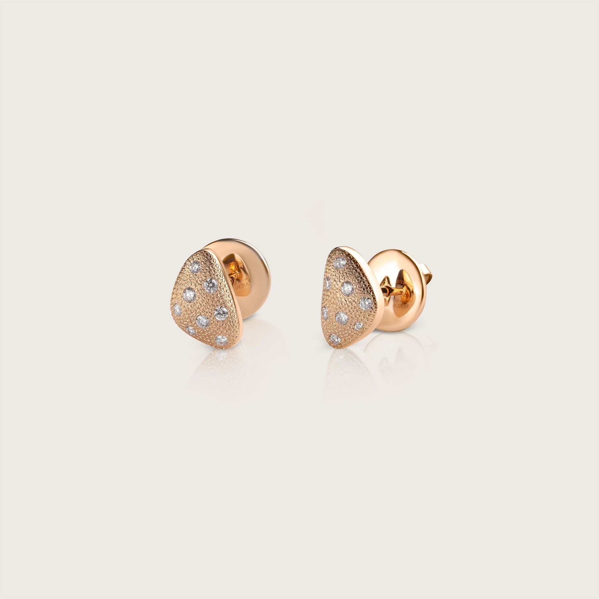 ASTRUA Orecchini Aquiloni, Oro Rosa, Diamanti  AQ2LB5PD.S
