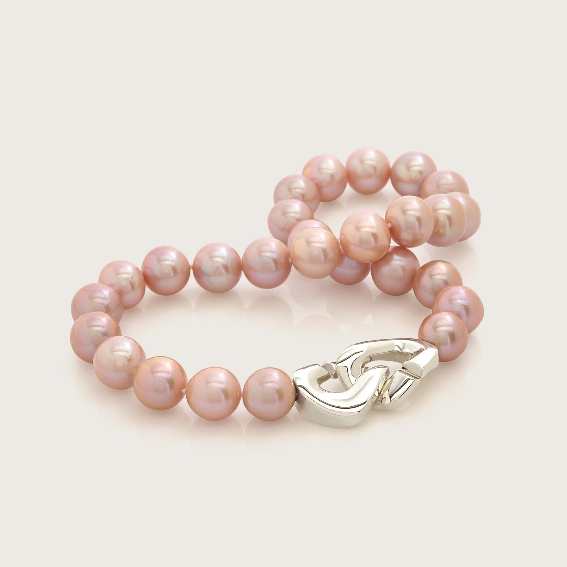 ASTRUA Collana Diva, Perle Freshwater, Oro Bianco  DI699KTGRO-PFWMC12-15