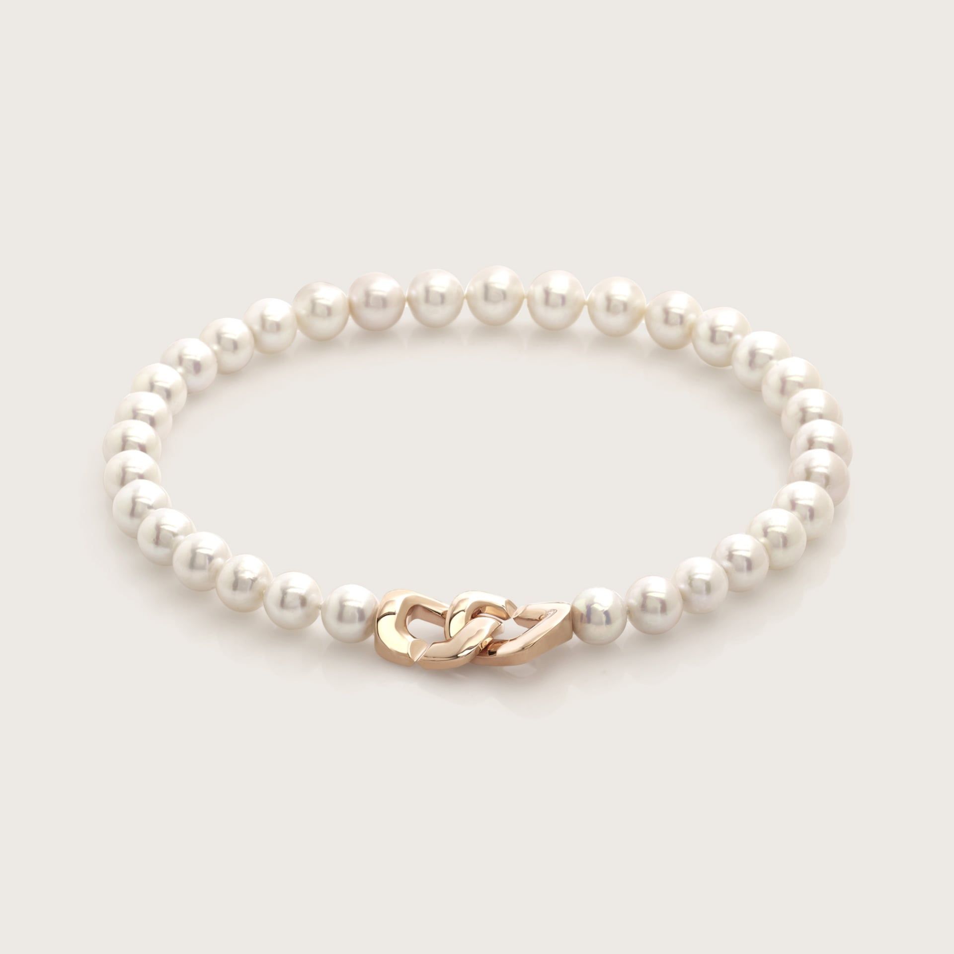 ASTRUA Collana Diva, Perle Freshwater, Oro Rosa  DI659KTGRO-PFWB12-15
