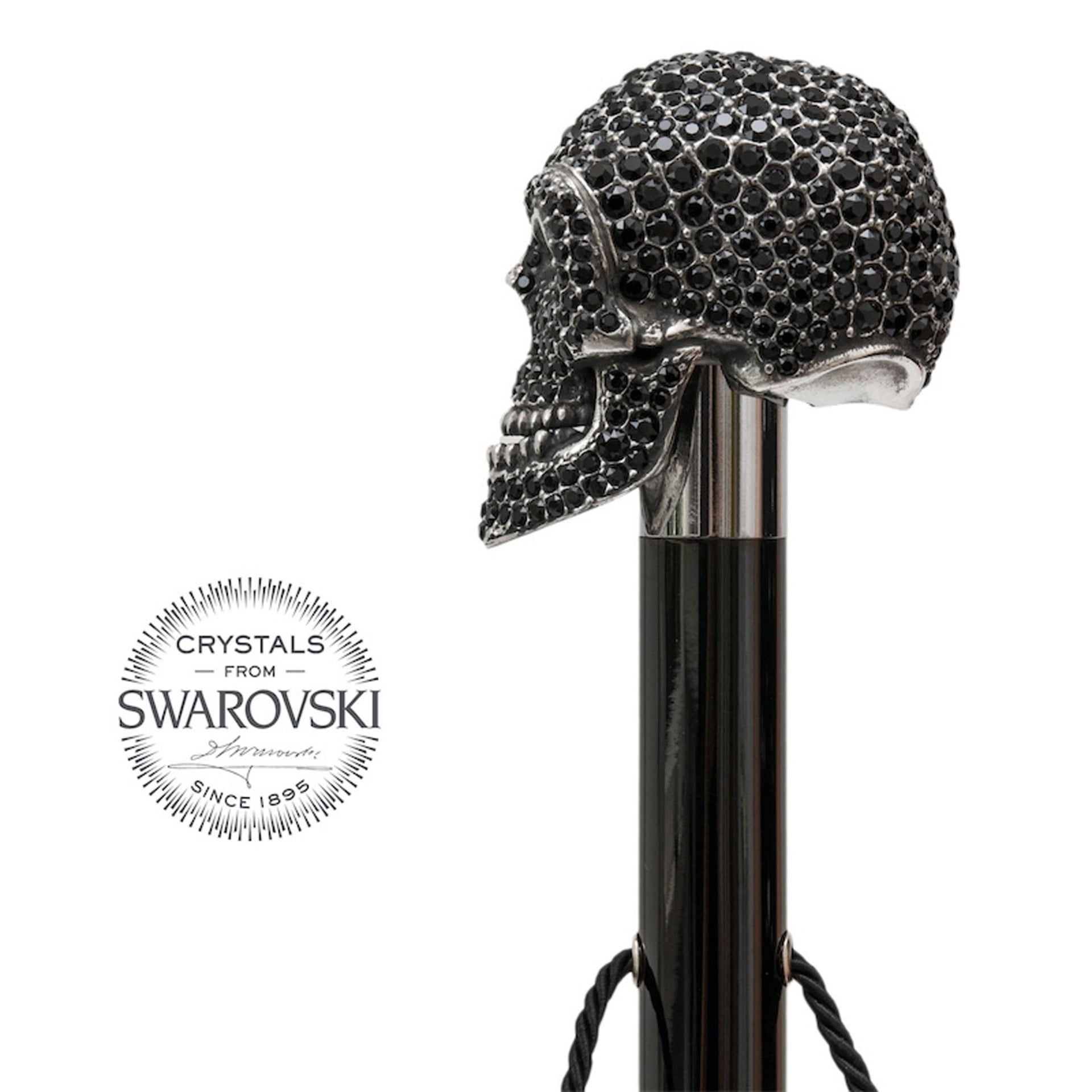 Pasotti Calzante Teschio Swarovski® Neri  CS*W333NE