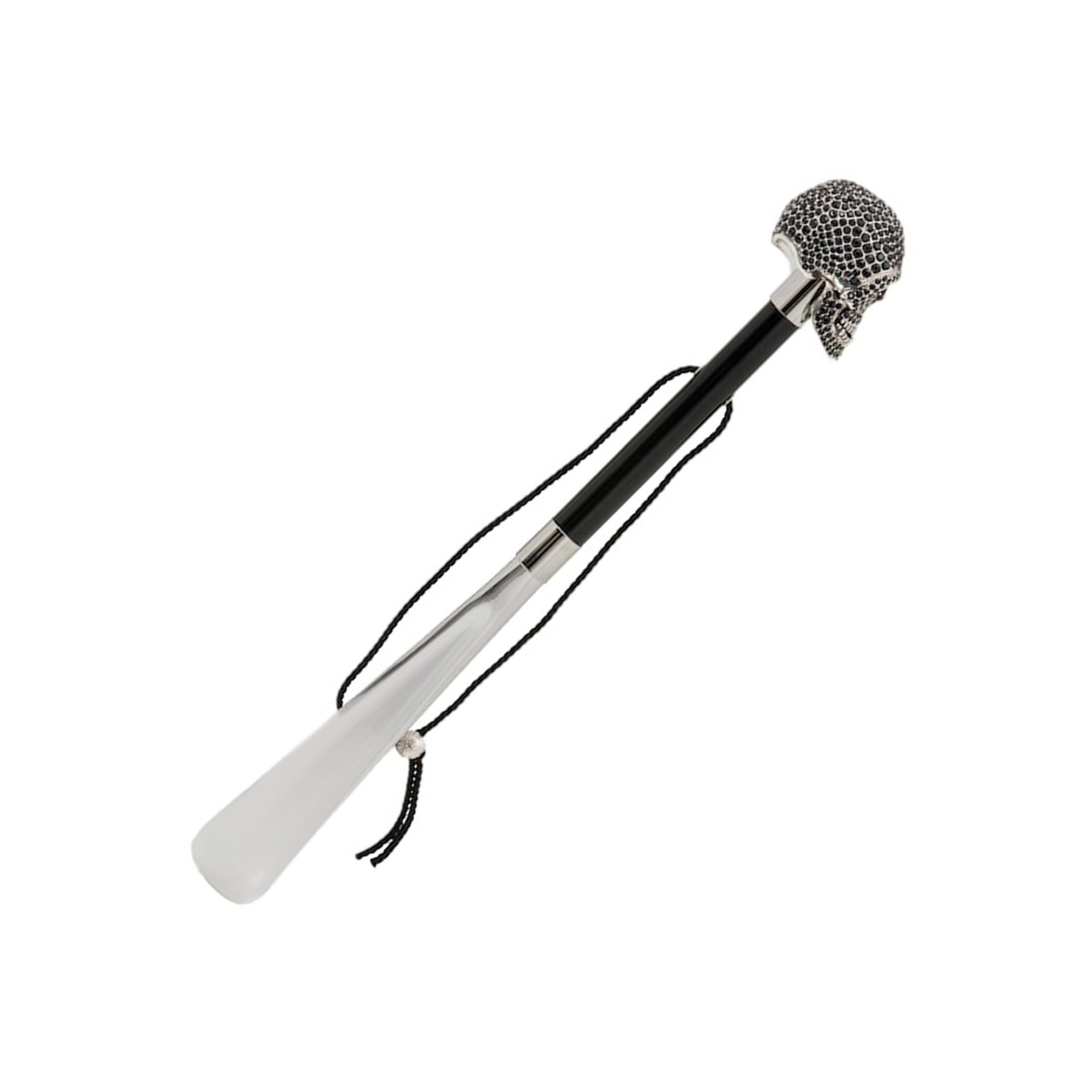 Pasotti Calzante Teschio Swarovski® Neri  CS*W333NE