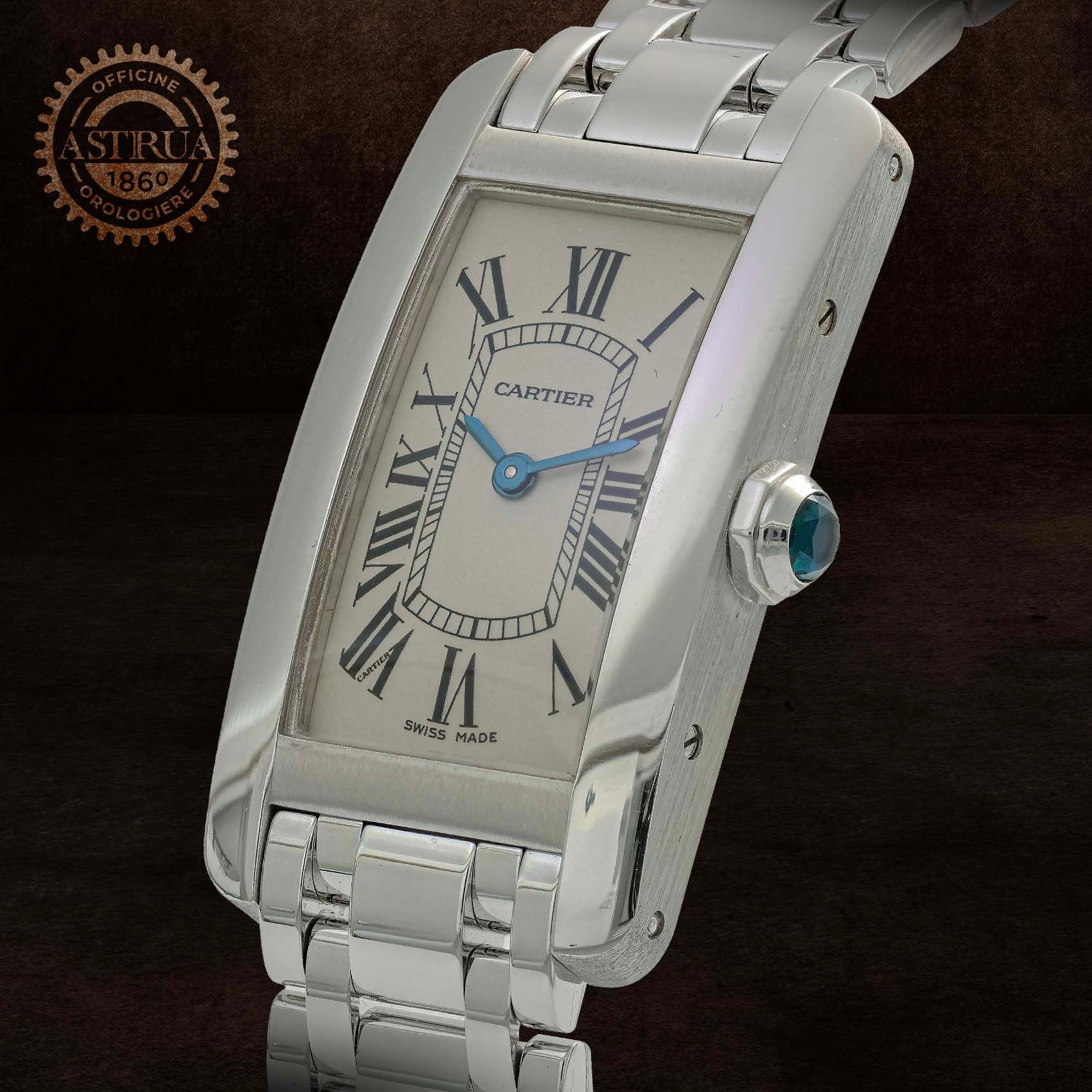 CARTIER Tank Americaine 35 X 19  MM W26019L1