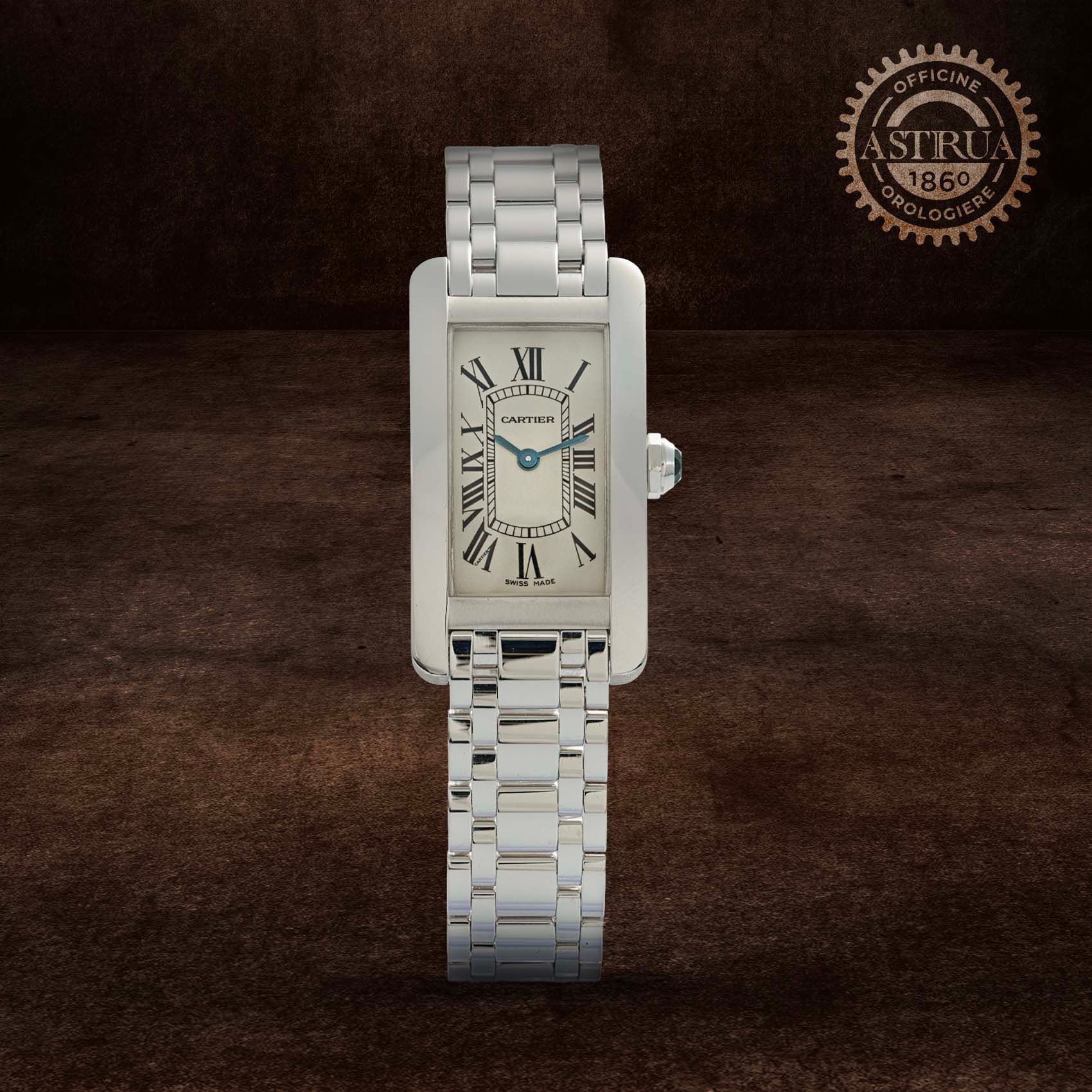 CARTIER Tank Americaine 35 X 19  MM W26019L1