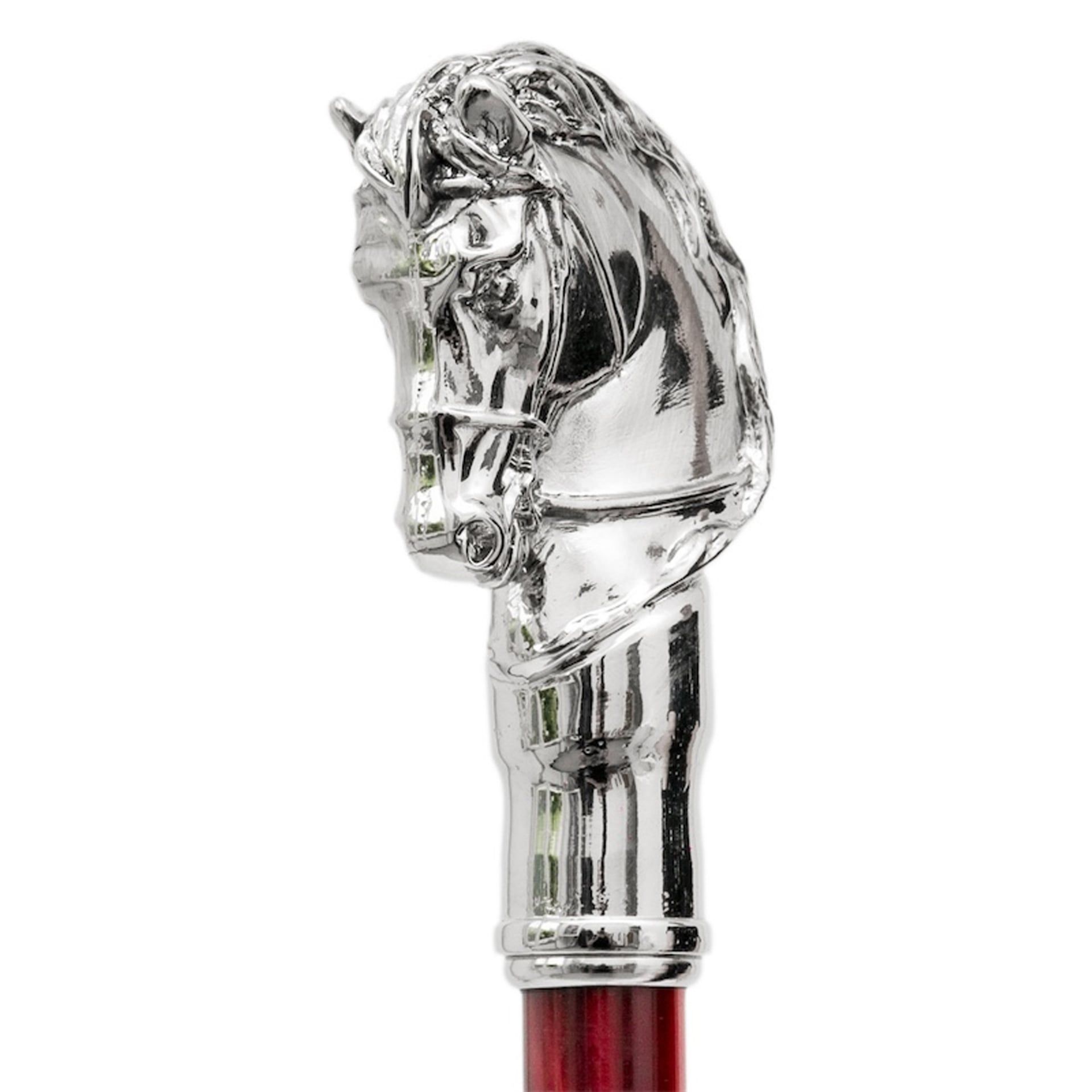 Pasotti Calzante Cavallo Argento, Manico Perlato Rosso  CS*W41PR