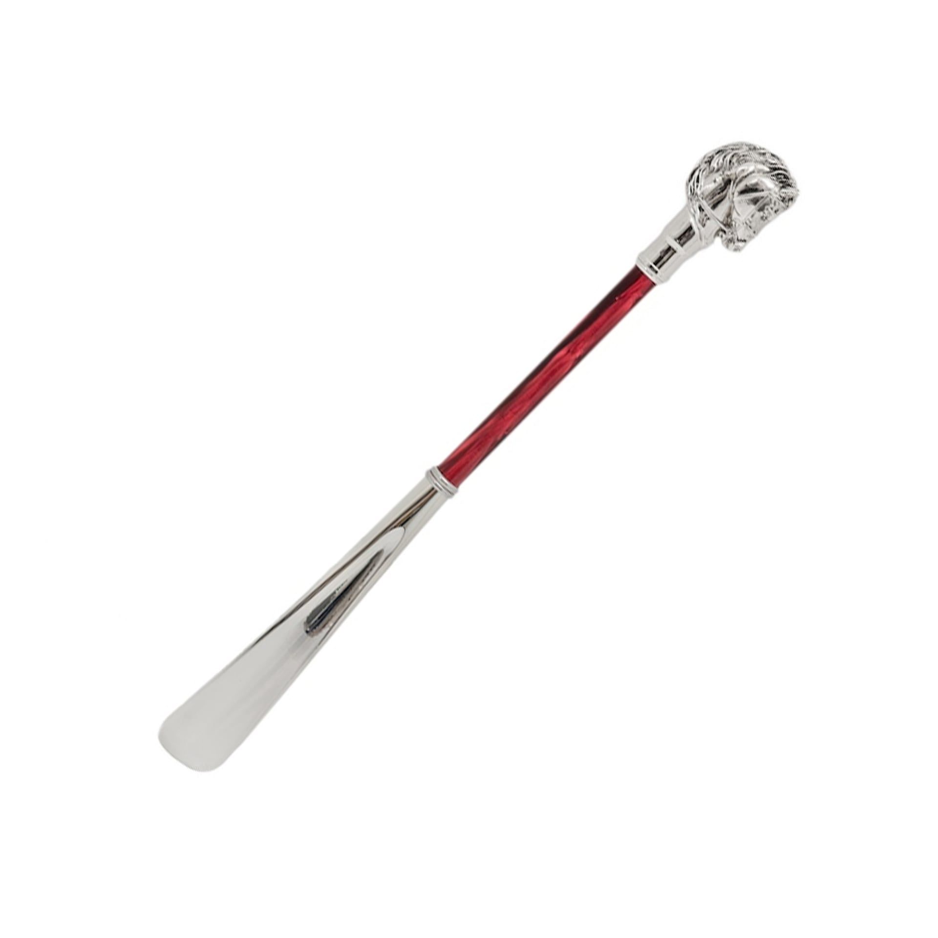 Pasotti Calzante Cavallo Argento, Manico Perlato Rosso  CS*W41PR