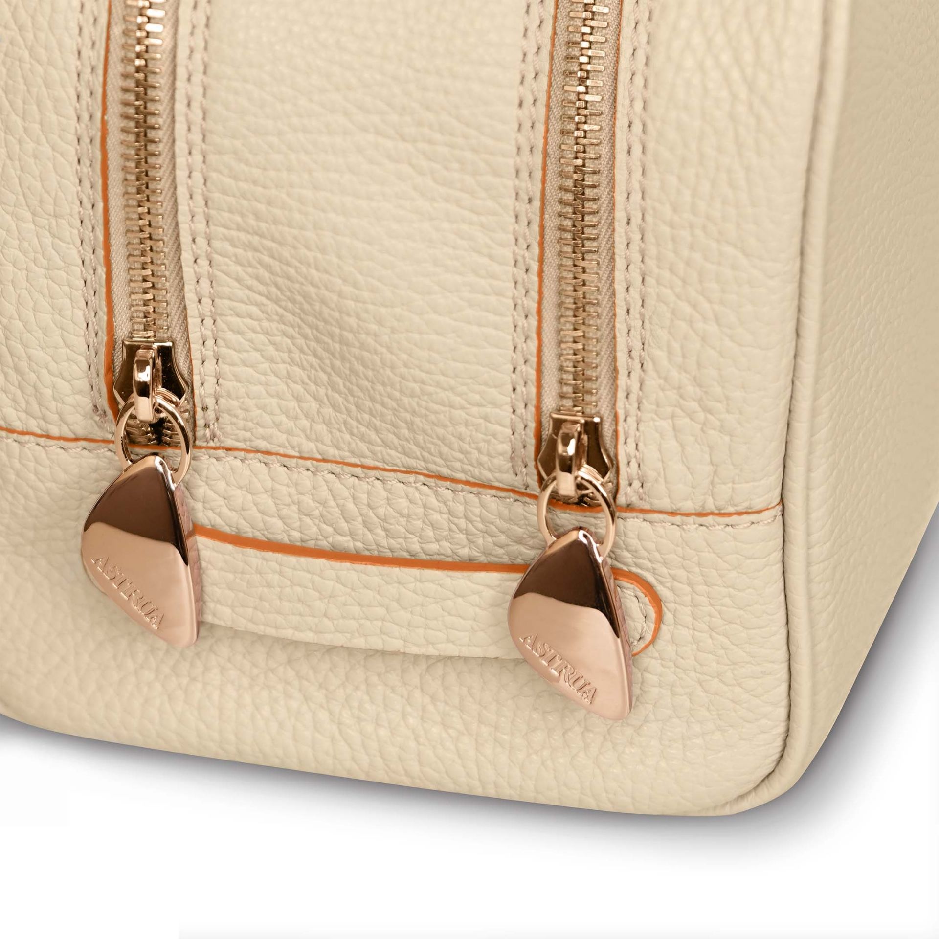 ASTRUA Creazioni Beauty Case In Pelle Grana Dollaro Lamb  BC2PGD56-V302