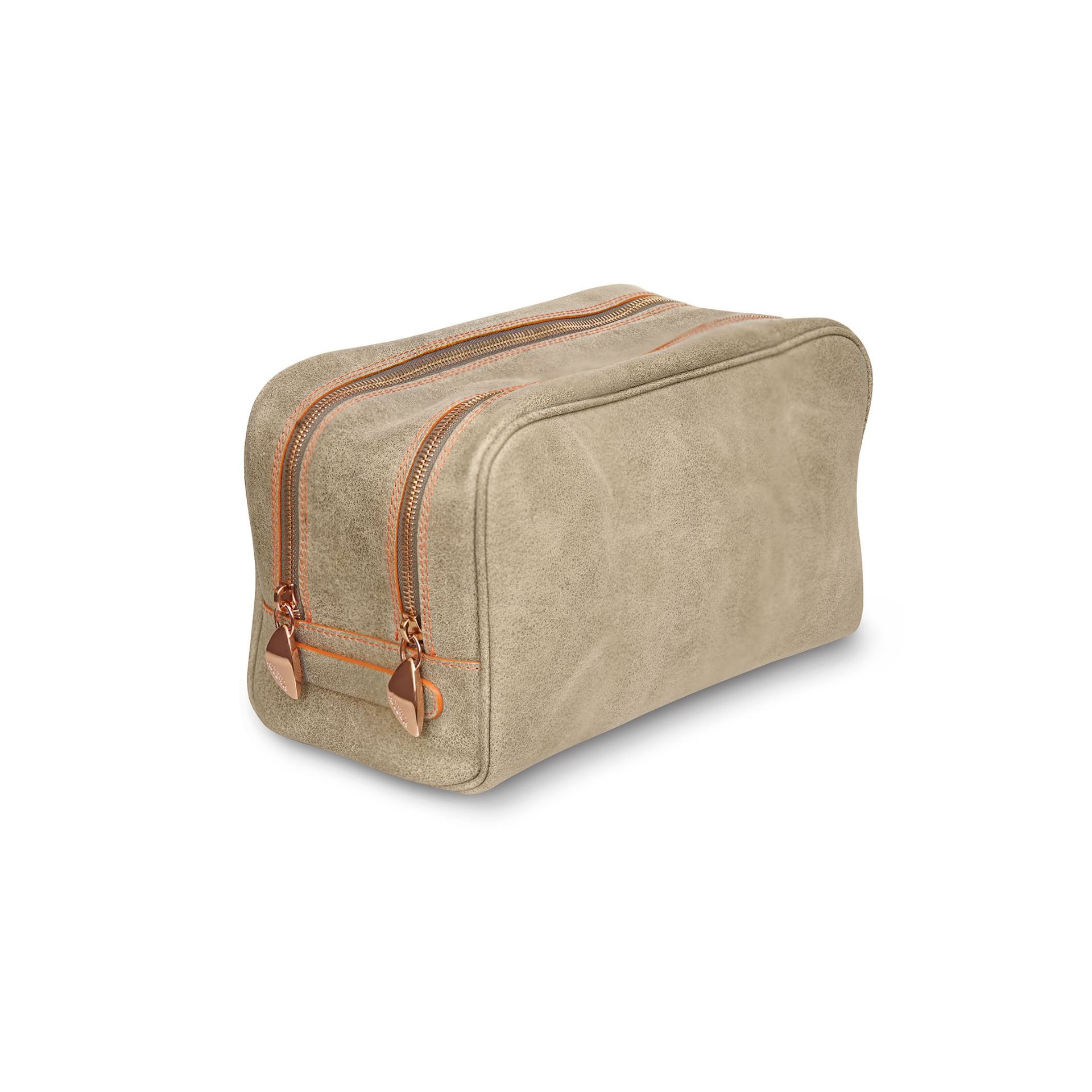 ASTRUA Creations Beauty Case In Pelle Vintage Grigio  BC2PV04-V302