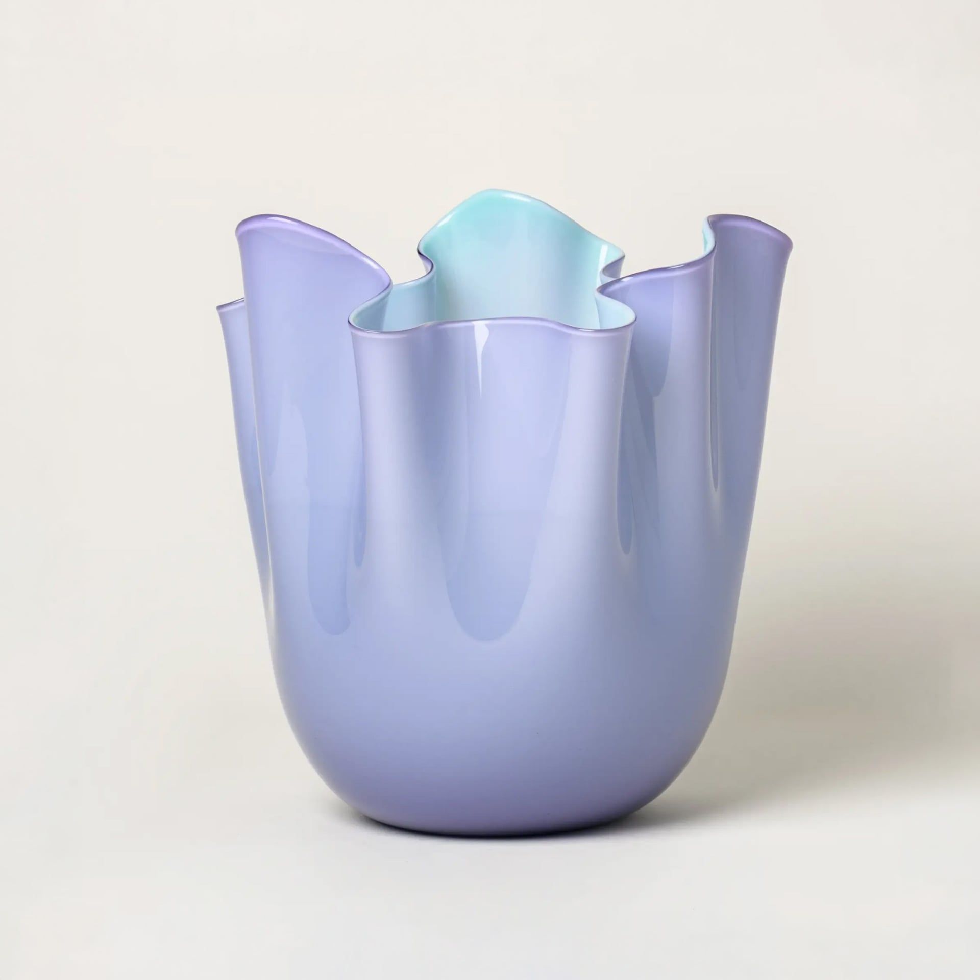 VENINI Vaso Fazzoletto Large Lilla/Menta 23 CM - H 31 CM 700.00