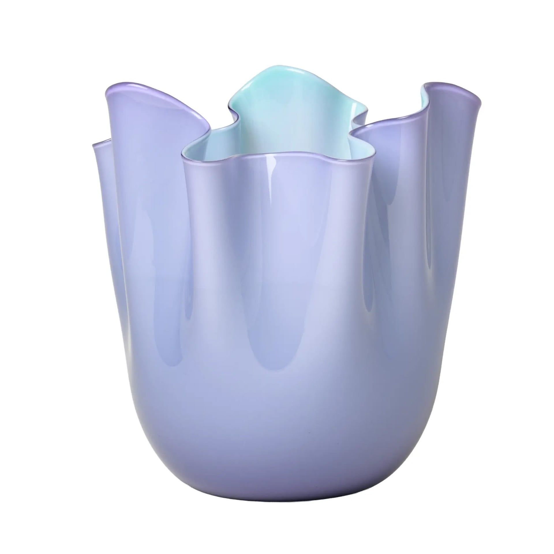 VENINI Vaso Fazzoletto Large Lilla/Menta 23 CM - H 31 CM 700.00