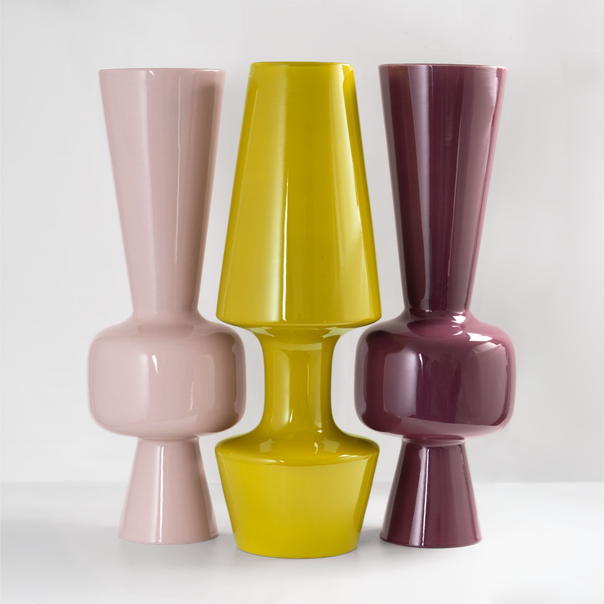 BOSA Vaso Paire Mirtillo (Francesca Bosa) 19 CM - H 58 CM 1700/57