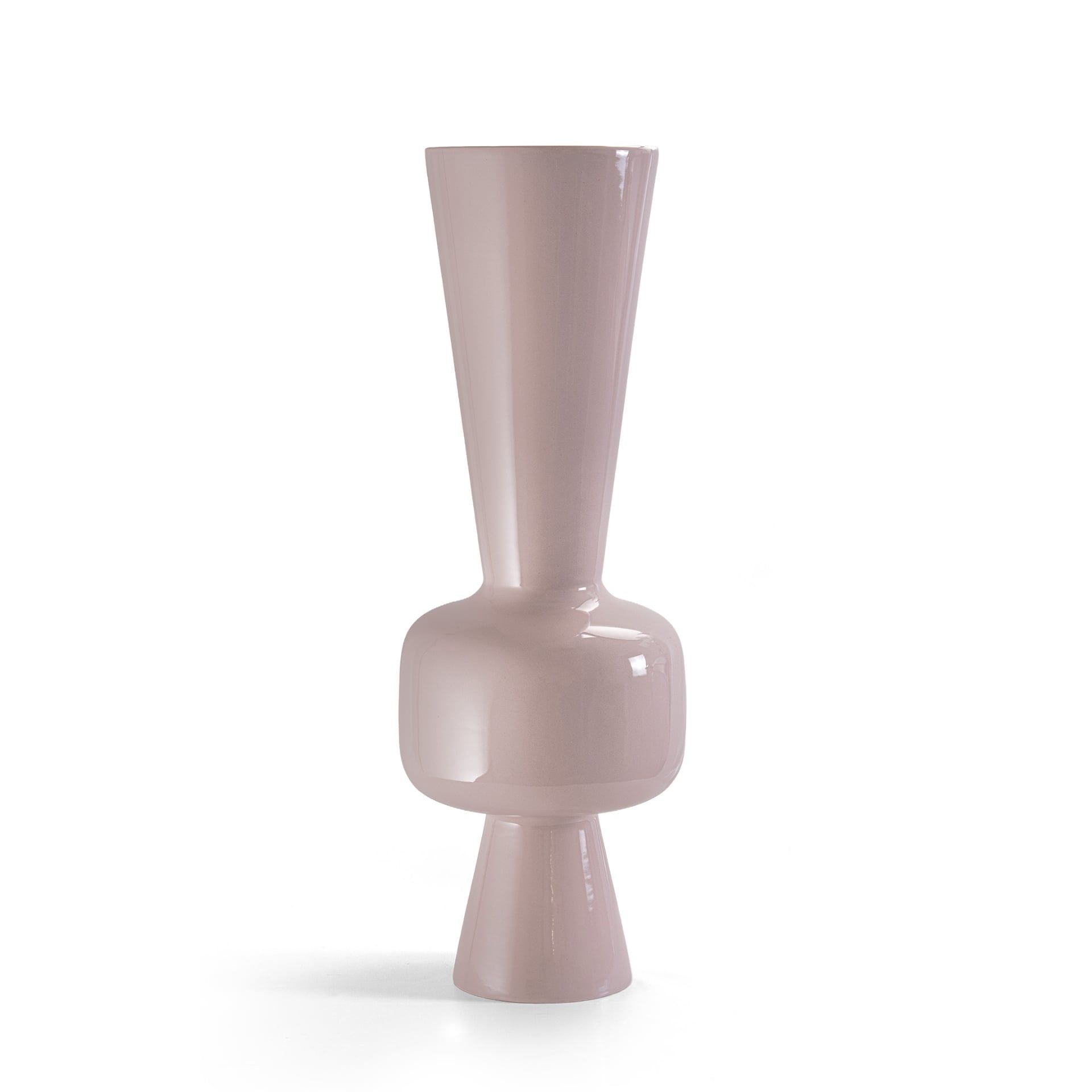 BOSA Vaso Paire Grigio Lilla (Francesca Bosa) 19 CM - H 58 CM 1700/61