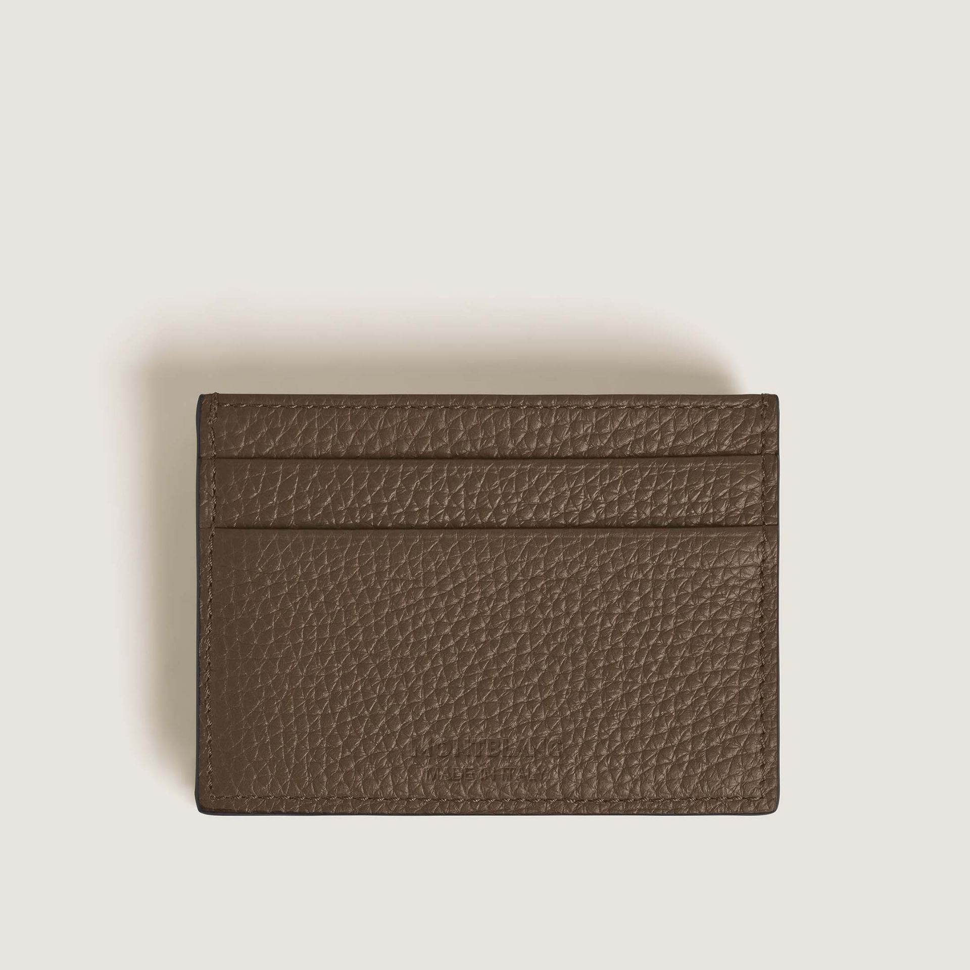 Montblanc Portacarte 5 Tasche in Pelle con Grana Noisette  220218