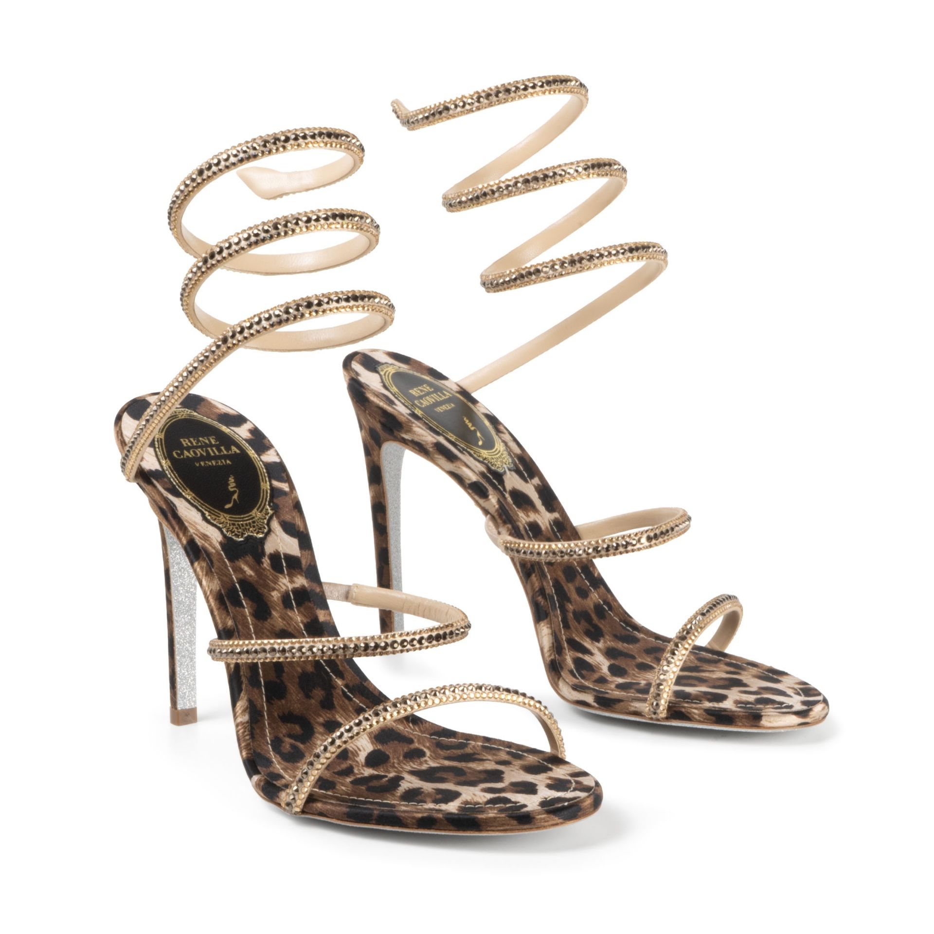 Rene Caovilla Cleo - Sandali Tacco Alto Leopardo  C12899-105-R001Y450