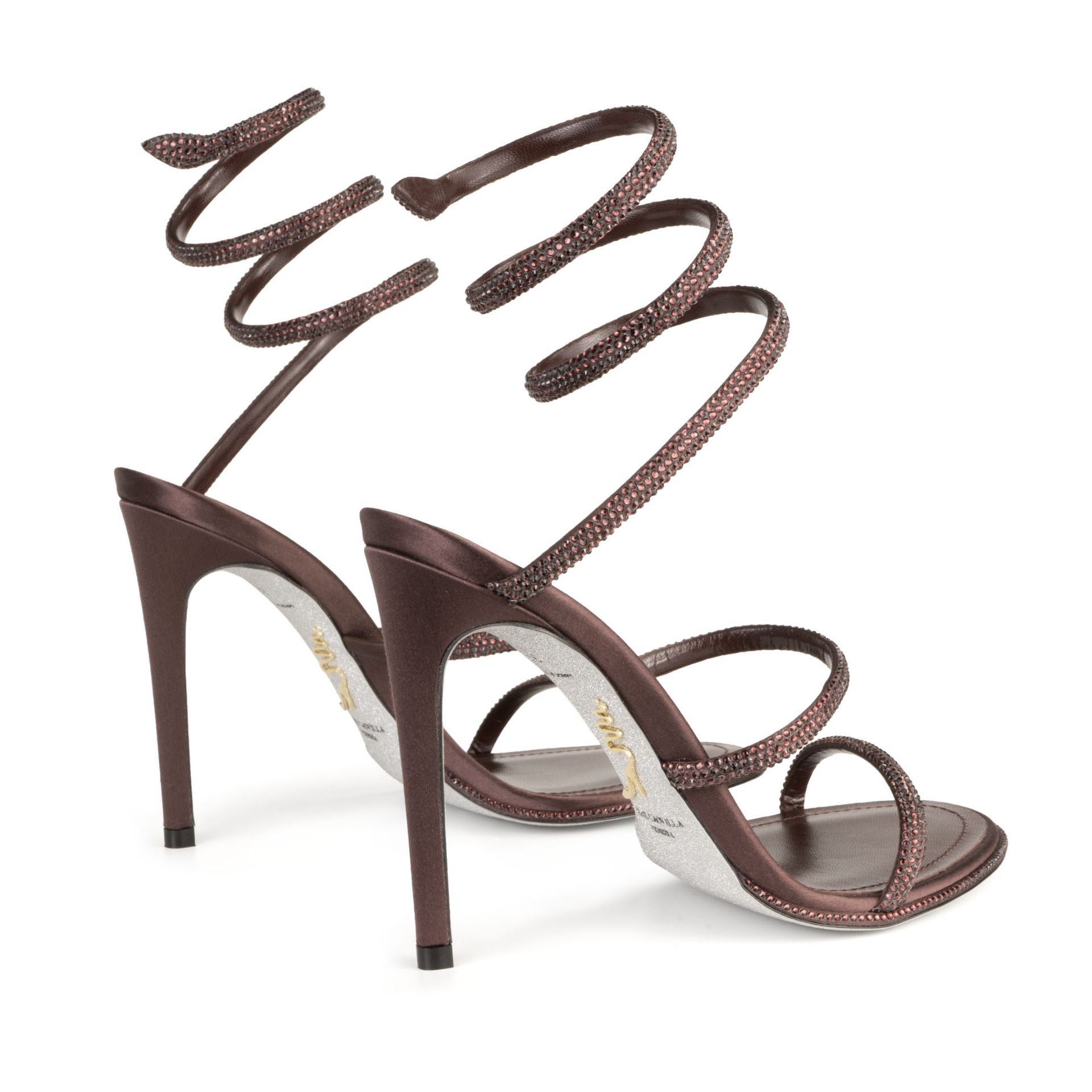 Rene Caovilla Cleo - Sandali Tacco Alto Marrone Fondente  C12538-105-R001Y432