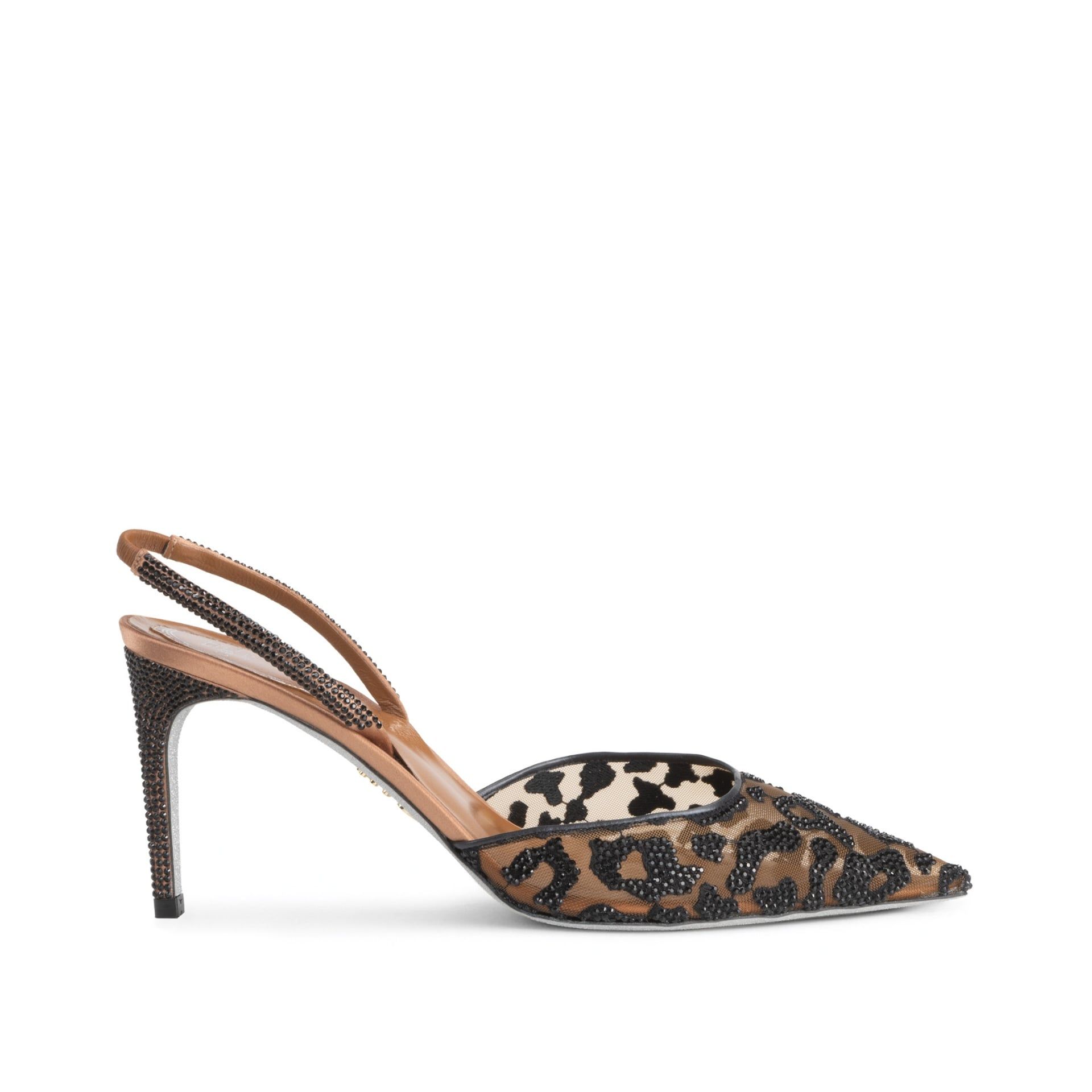 Rene Caovilla Allura - Slingback Tacco Medio Cammello  C12884-080-RV05Y452