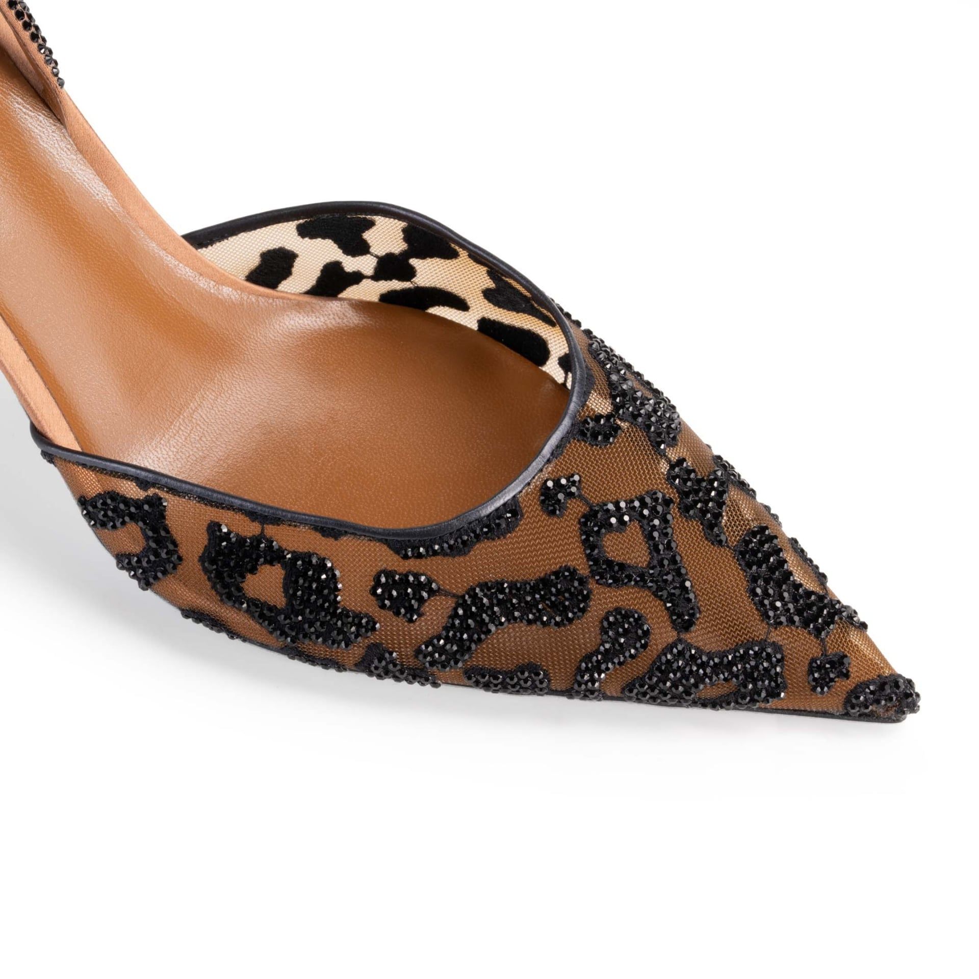 Rene Caovilla Allura - Slingback Tacco Medio Cammello  C12884-080-RV05Y452