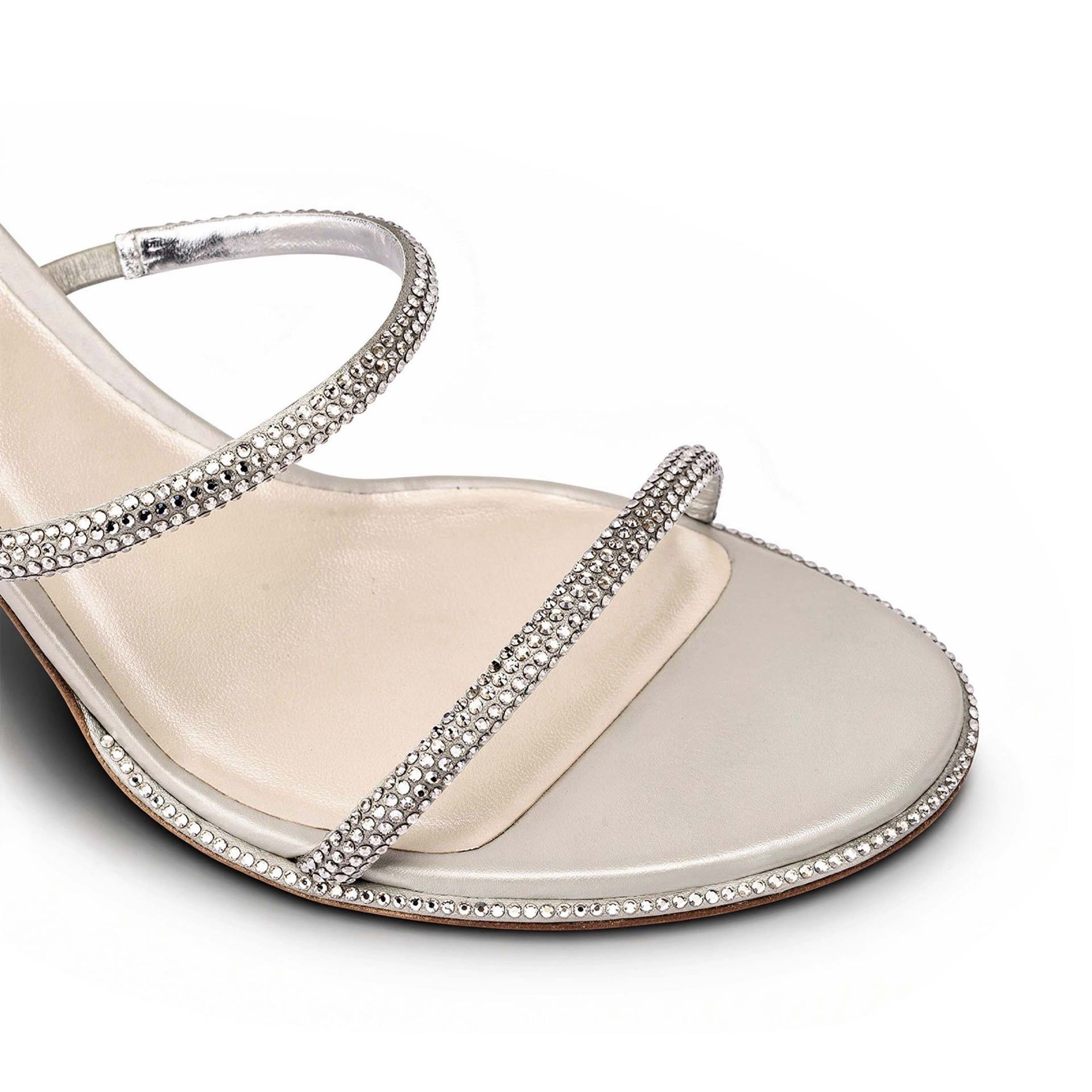 Rene Caovilla Cleo - Sandali Tacco Medio Grigio  C10416-080-R001V232