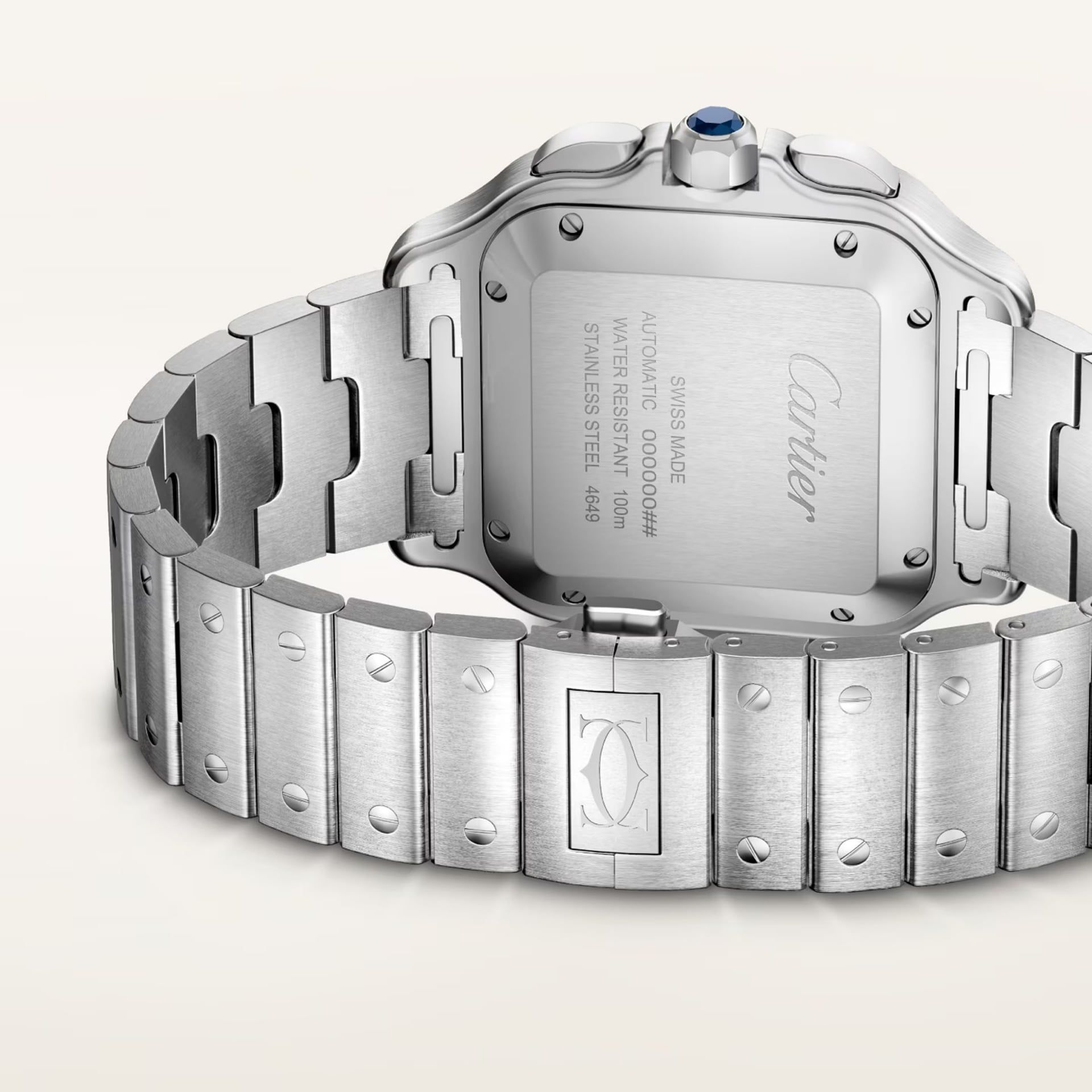 CARTIER Santos De Cartier Modello Grande, Acciaio 47 X 39.8 MM WSSA0083