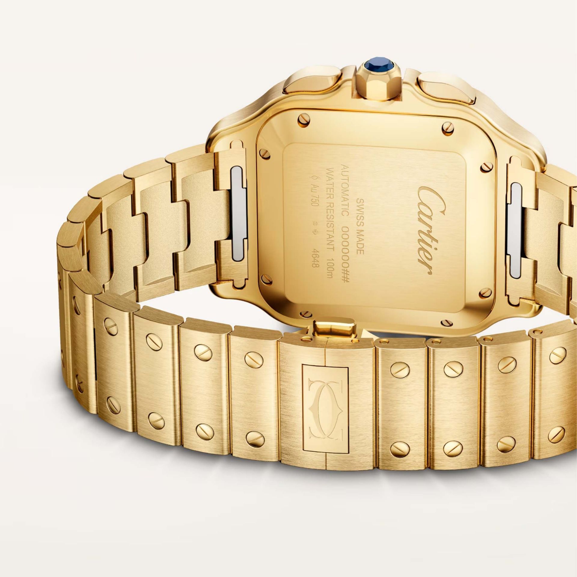 CARTIER Santos De Cartier Modello Grande, Oro Giallo 47 X 39,8 MM WGSA0110