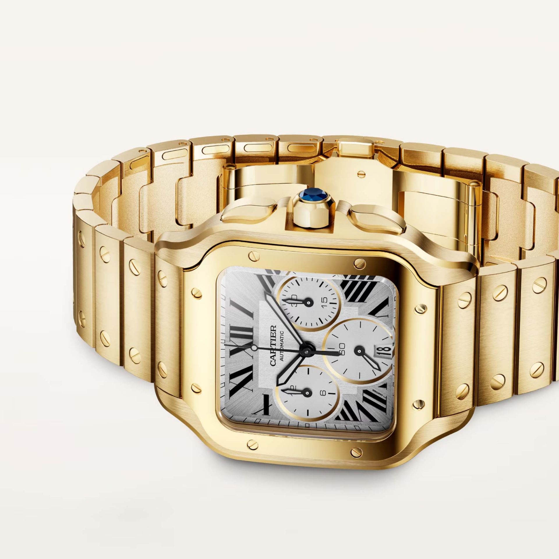 CARTIER Santos De Cartier Modello Grande, Oro Giallo 47 X 39,8 MM WGSA0110