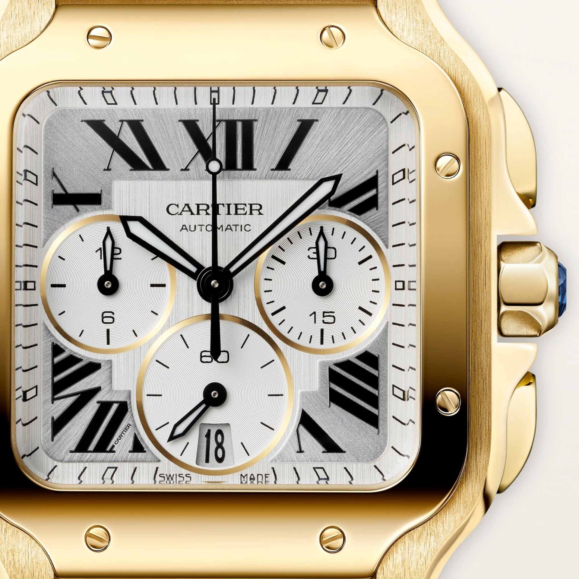CARTIER Santos De Cartier Modello Grande, Oro Giallo 47 X 39,8 MM WGSA0110