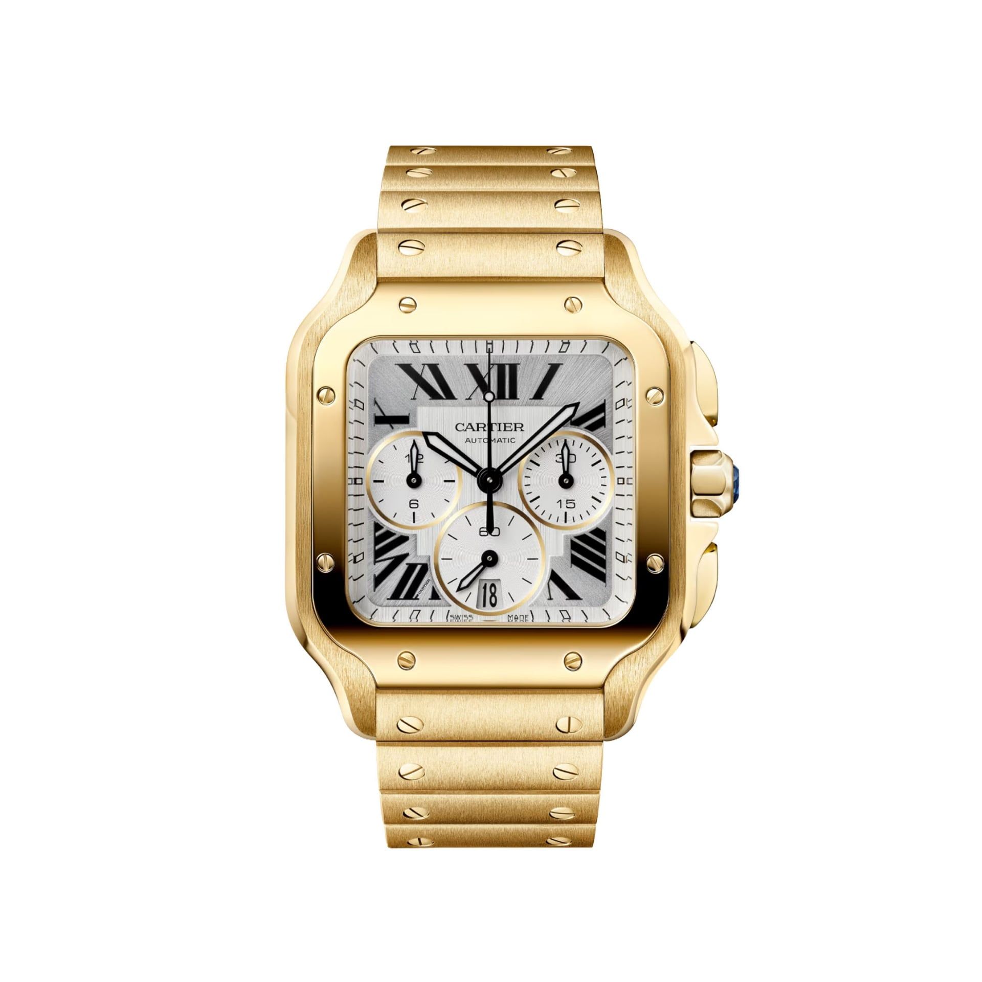CARTIER Santos De Cartier Modello Grande, Oro Giallo 47 X 39,8 MM WGSA0110