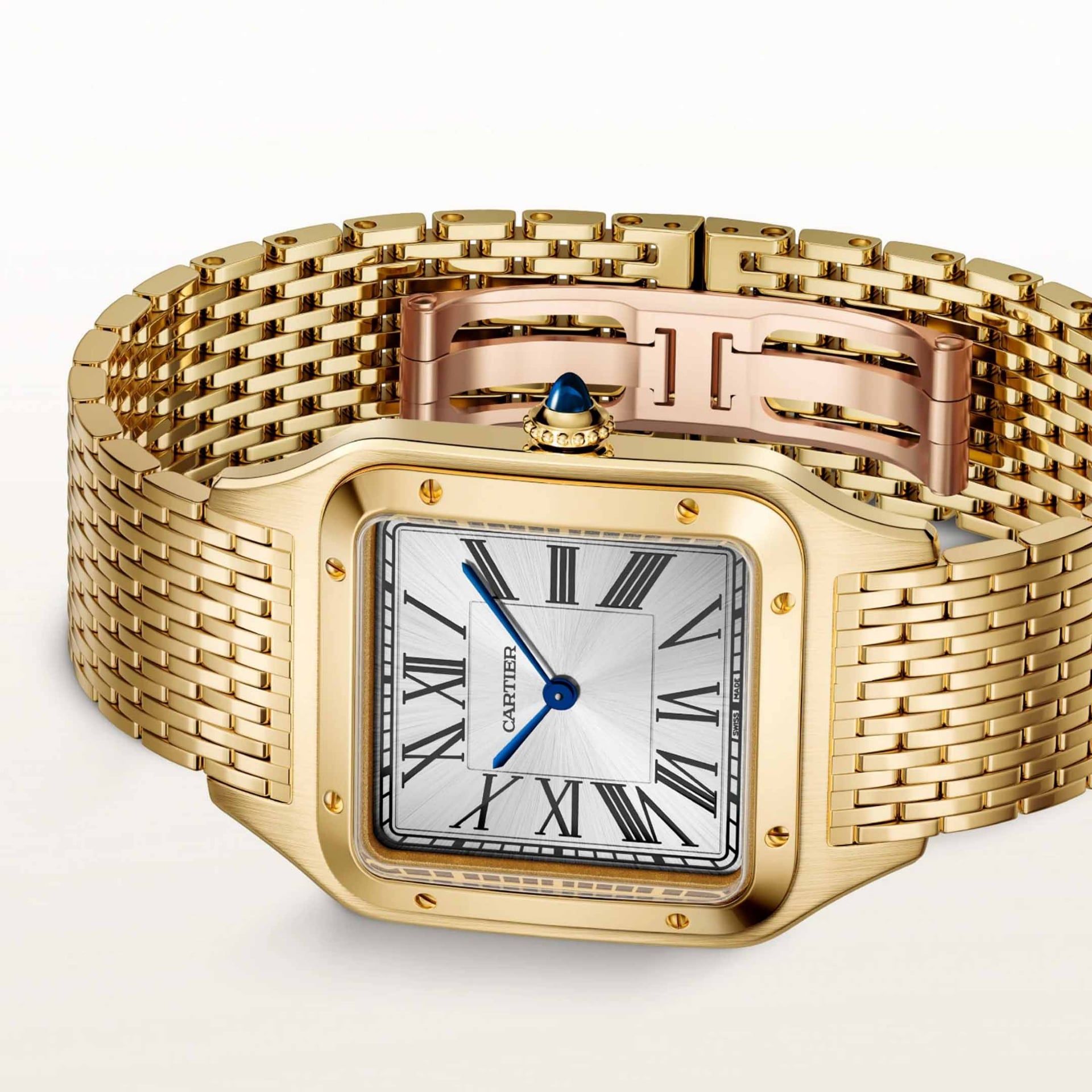 CARTIER Santos-Dumont Modello Grande, Oro Giallo 43,5 X 31,4 MM WGSA0122