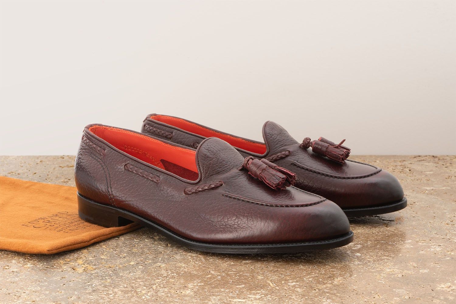 Edward Green Belgravia - Mocassino Con Nappine - Burgundy - Edizione Astrua  A-BELGRAVIA