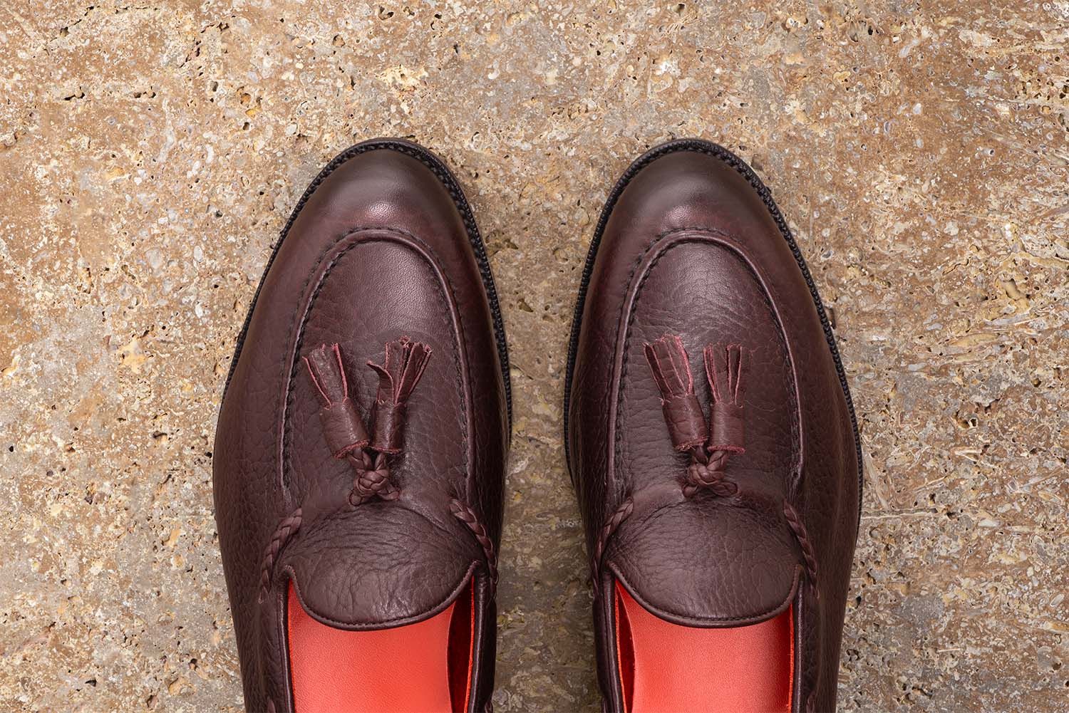 Edward Green Belgravia - Mocassino Con Nappine - Burgundy - Edizione Astrua  A-BELGRAVIA