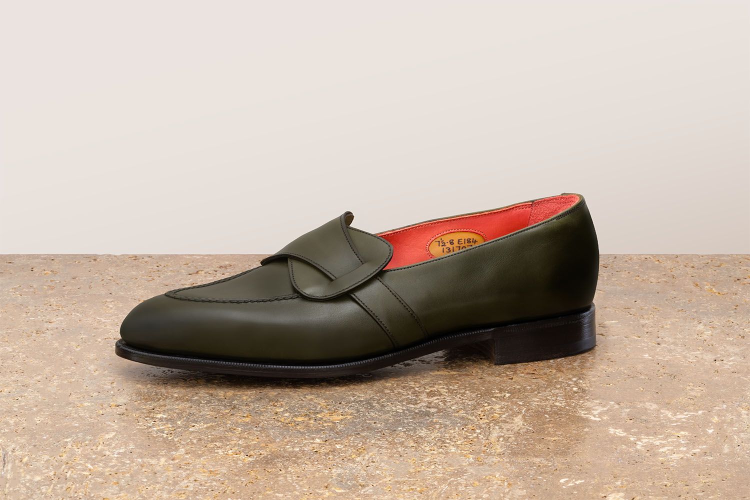 Edward Green Lulworth - Mocassino - Olive Dark Antique - Edizione Astrua  A-LULWORTH