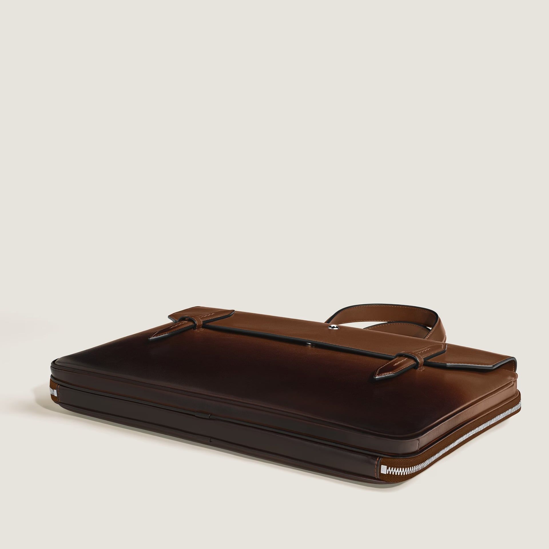 Montblanc Portadocumenti Sottile in Pelle Meisterstück Marrone  220309