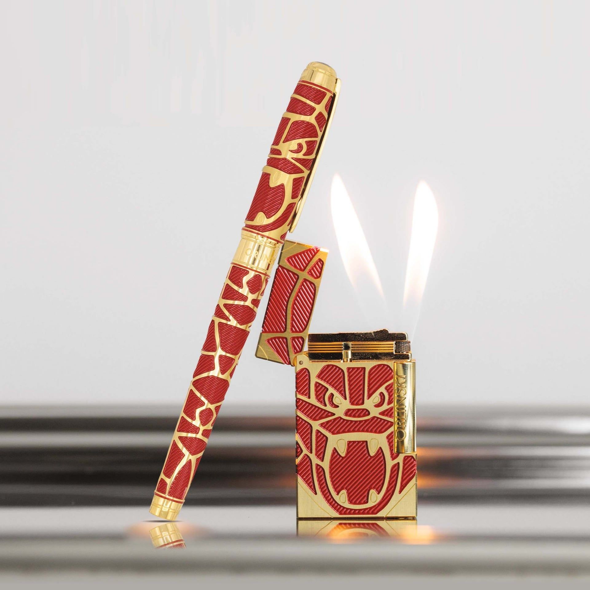 S. T. Dupont Penna Roller Large Line D Eternity Orlinski Rosso  422060L