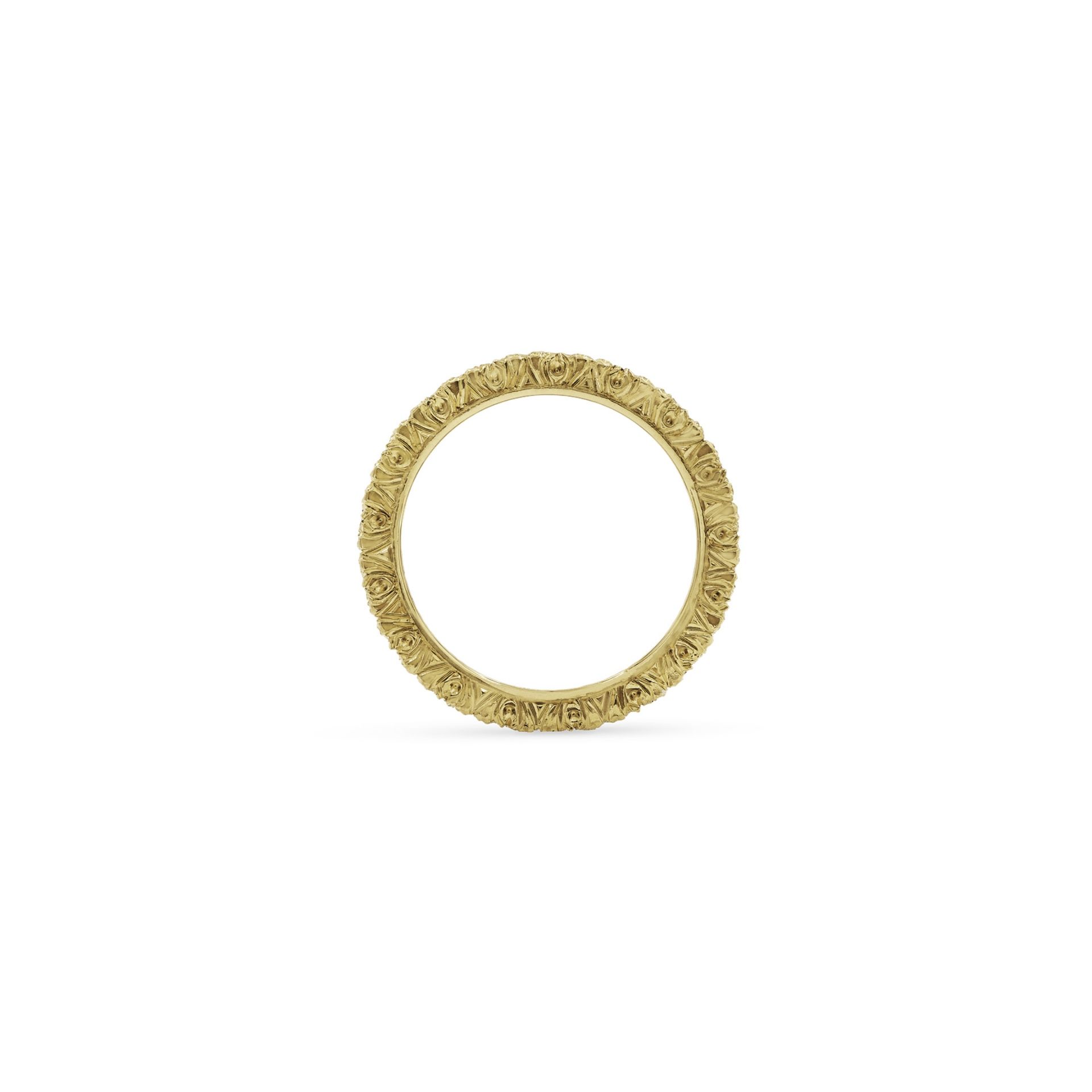 Buccellati Anello Eternelle Ramage in Oro Bianco e Giallo con Diamanti Stile Fogliette  JAUETE008920