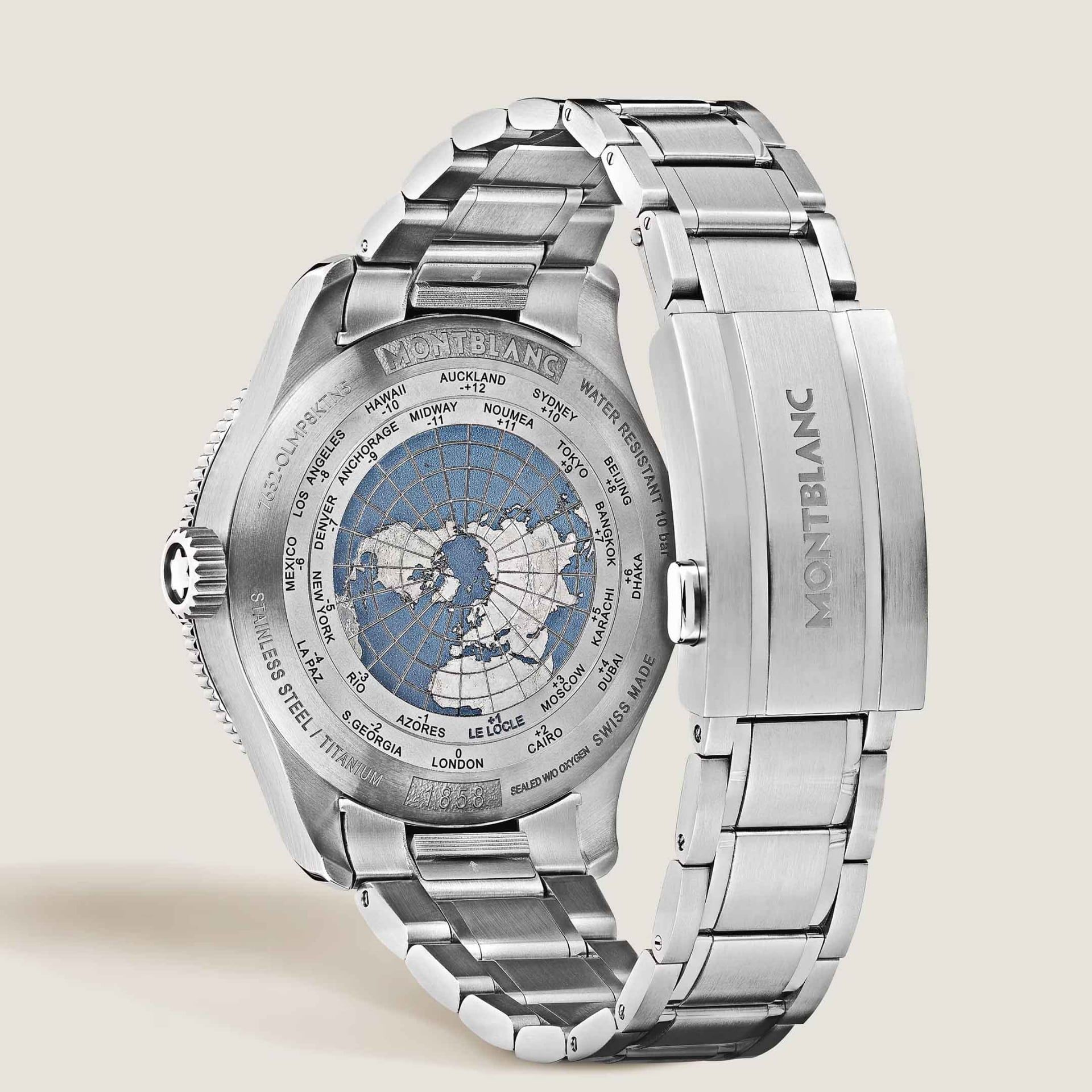 MONTBLANC 1858 GMT 0 Oxygen 42 MM 136523