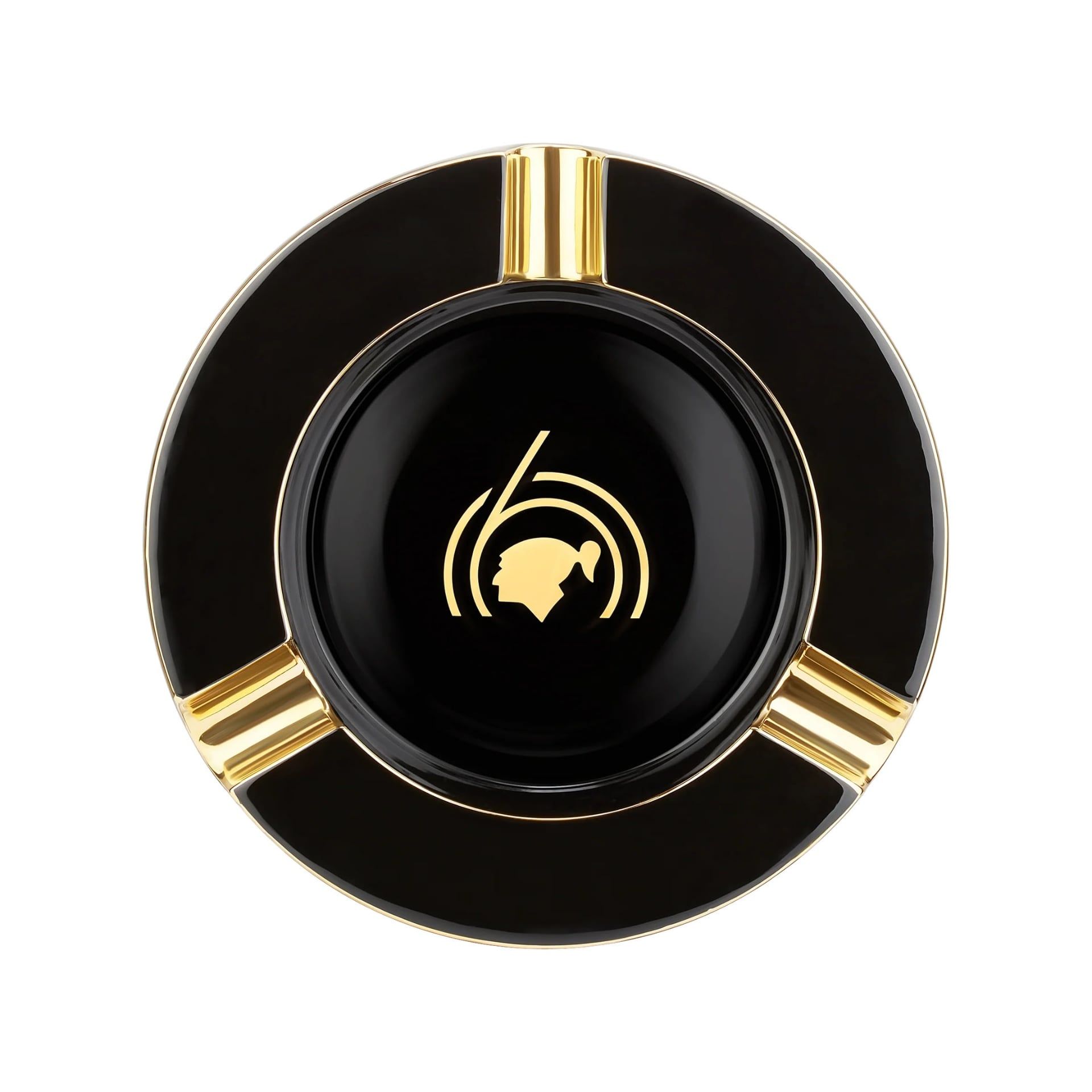 S. T. Dupont Posacenere XL Cohiba 60 Porcellana Nero  006472