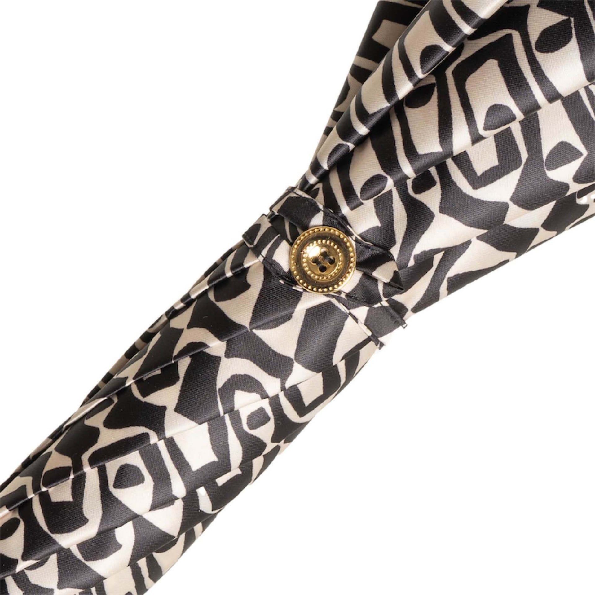 Pasotti Ombrello Da Donna Classic Mosaico Interno Nero  189*VK669/1*34*G17